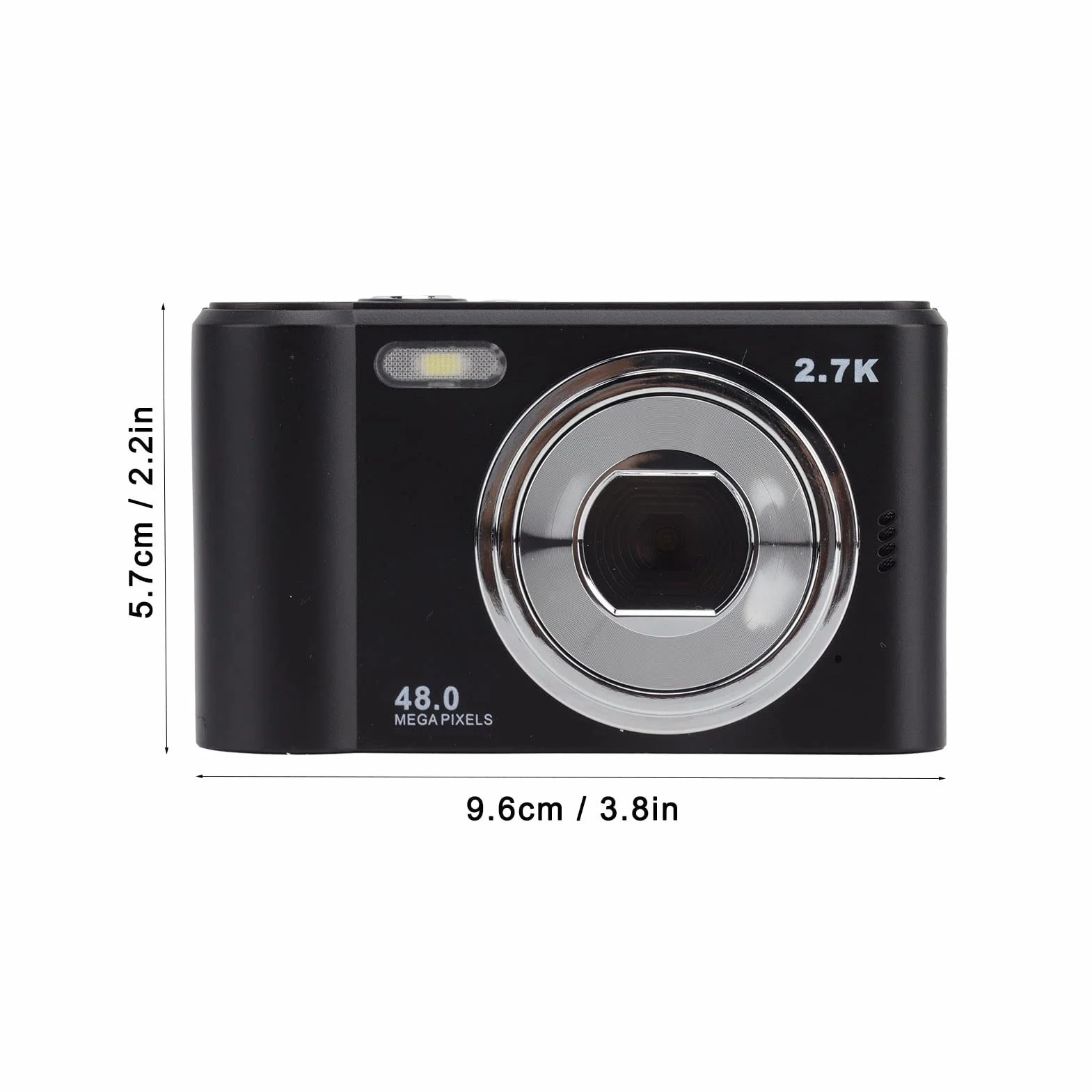 Cyfrowy aparat fotograficzny, 44-megapikselowy aparat, autofokus CCD MP3, obsługa baterii 700 mAh Nagrywanie wideo 2,7 K, odpowiedni dla nastolatków, dziewcząt, seniorów, początkujących