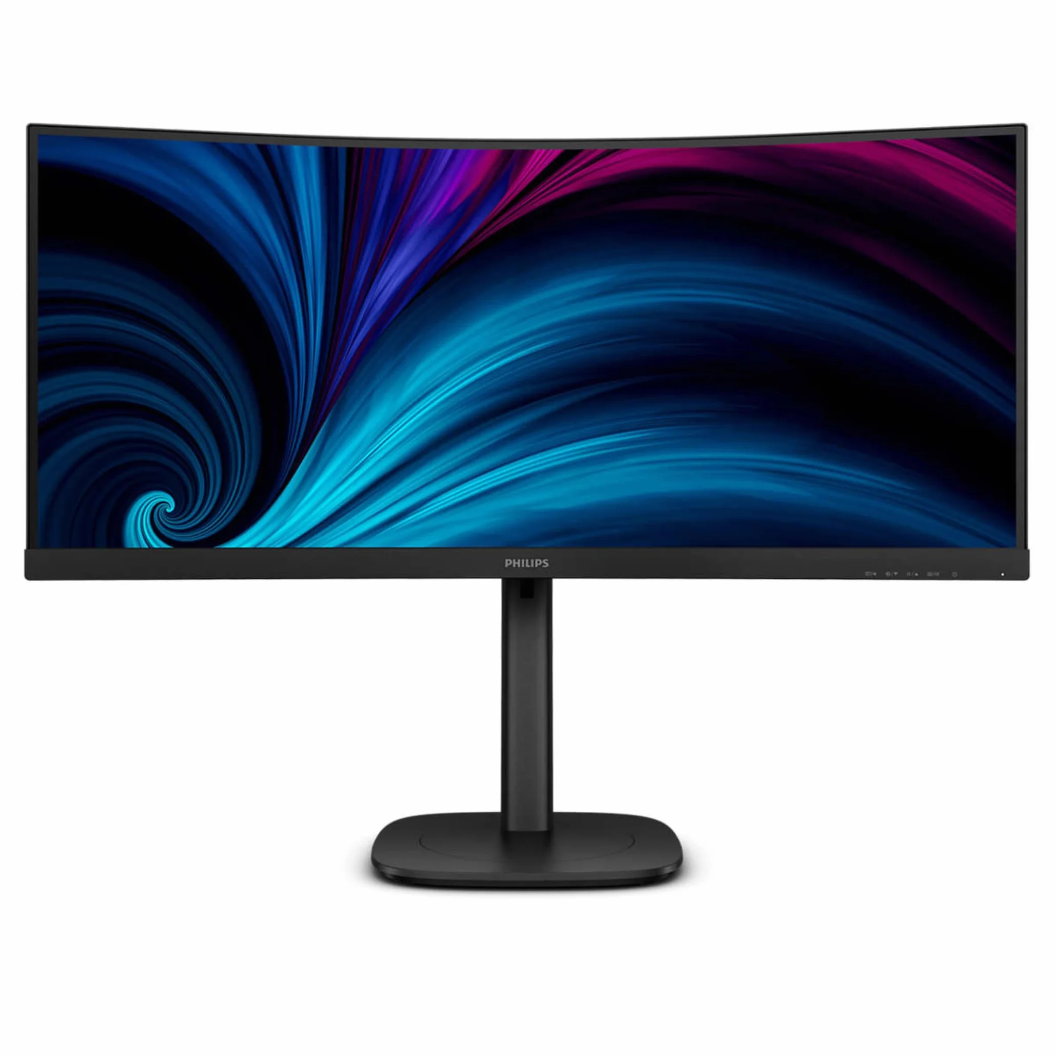 Philips 34B2U3600C - 34-calowy zakrzywiony monitor WQHD, z regulacją wysokości, głośniki (3440x1440, 120 Hz, 1x HDMI 2.0, 1x DP 1.2, 1x USB-C (90W PD), hub USB, RJ45) Czarny