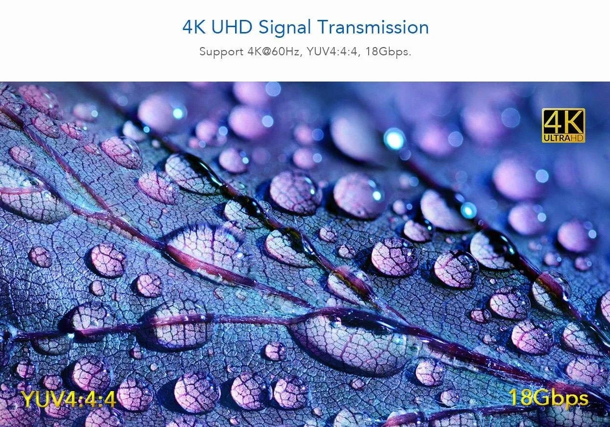 PremiumCord Przedłużacz 4K HDMI na 70 m za pomocą kabla krosowego Cat6 / Cat6A / Cat7, nadajnik i odbiornik podczerwieni, HDMI 2.0, ARC, rozdzielczość wideo Ultra HD 4K @ 60Hz