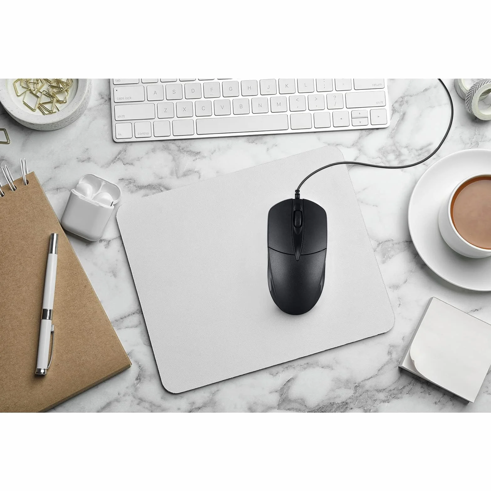 Czarna przewodowa mysz komputerowa USB - 1000 DPI 3 przyciski przewodowa z domowym biurem bezgłośna prosta do laptopa komputera stacjonarnego (YX-Mouse60)