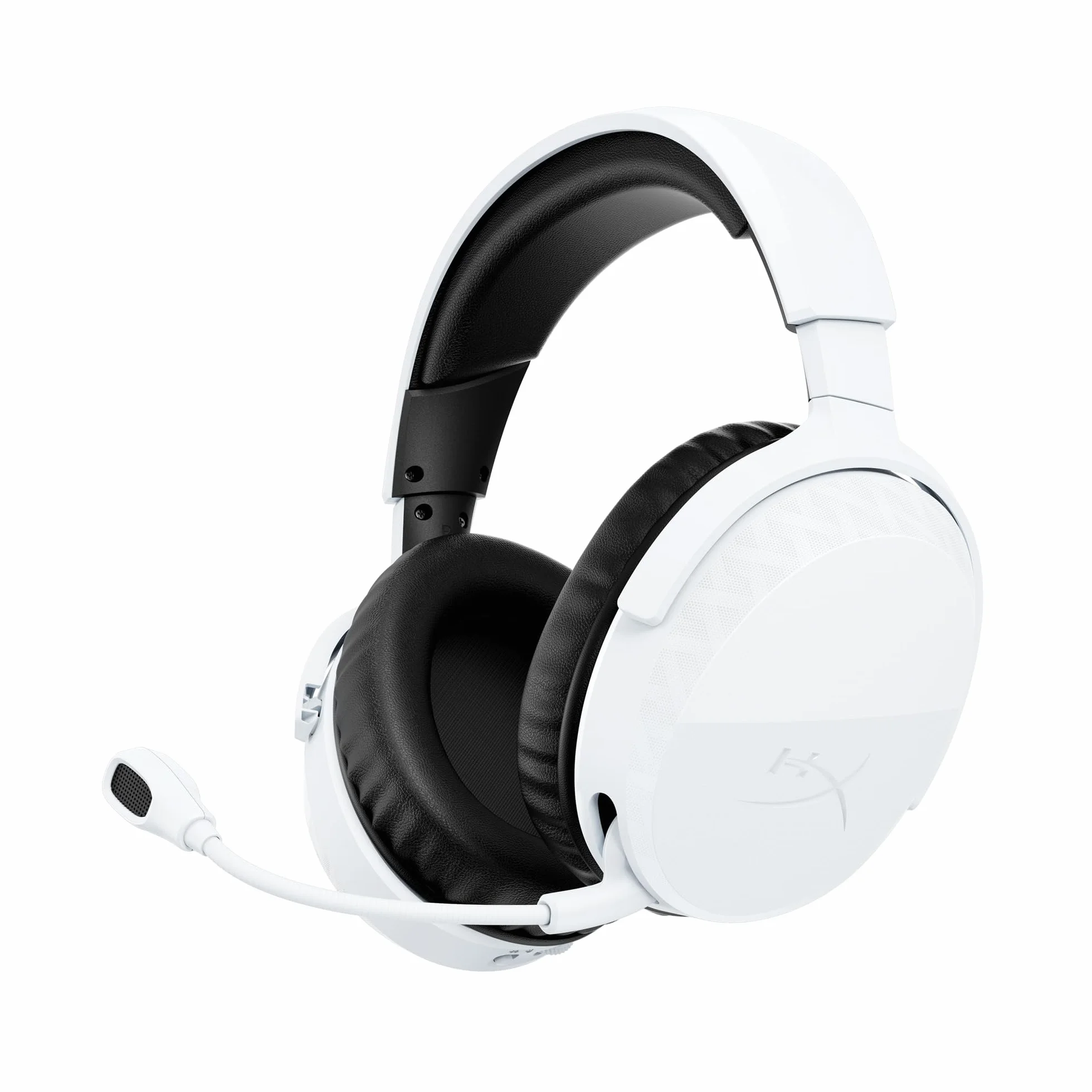 HyperX CloudX Stinger 3 Bezprzewodowy zestaw słuchawkowy do gier na PS5 | Bluetooth 5.2 i 2,4 GHz, do 80 godzin baterii, sterowniki 50 mm, mikrofon, biały