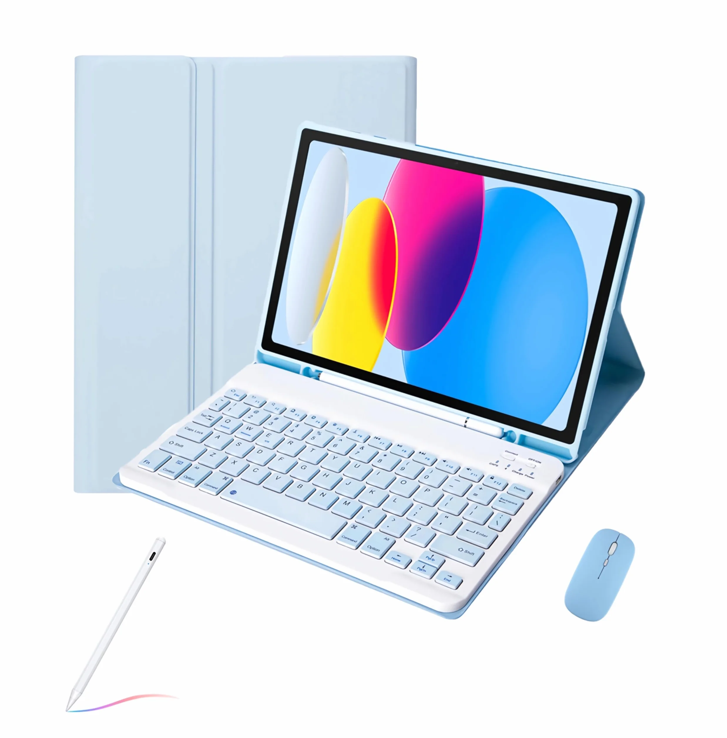 Etui z klawiaturą do Samsung Galaxy Tab S11 Ultra (14,6") SM-X930 / SM-X936B, klawiatura Bluetooth z bezprzewodową myszą, ochronna osłona z podstawką