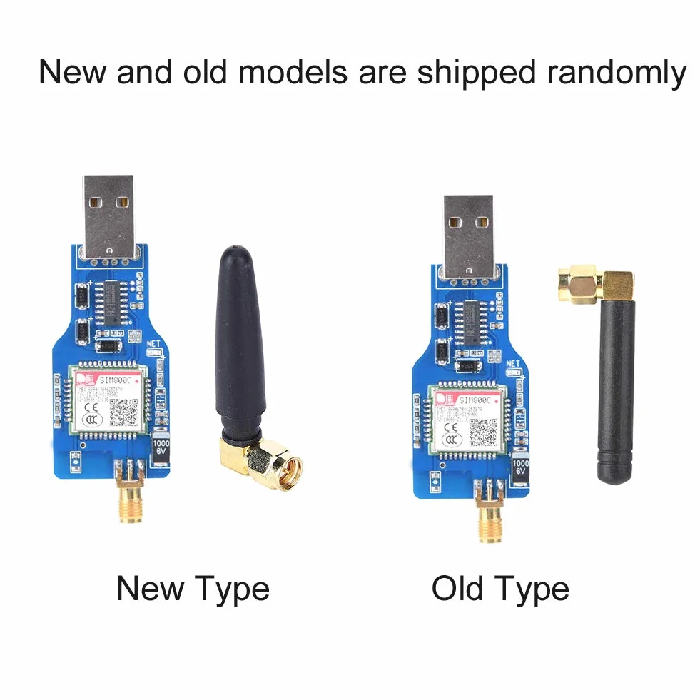 Czterozakresowy, czteroczęstotliwościowy SIM800C-GSM/GPRS 850/900/1800 / 1900MHz Moduł serii USB-GSM DC 5V z funkcją Bluetooth