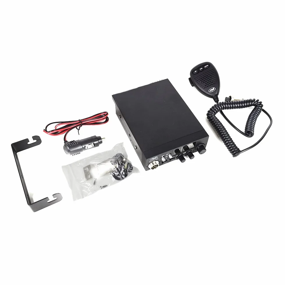 Radiotelefon CB ESCORT HP 8000L ASQ z anteną CB PNI ML70, wtyczka do zapalniczki samochodowej wchodzi w zakres dostawy