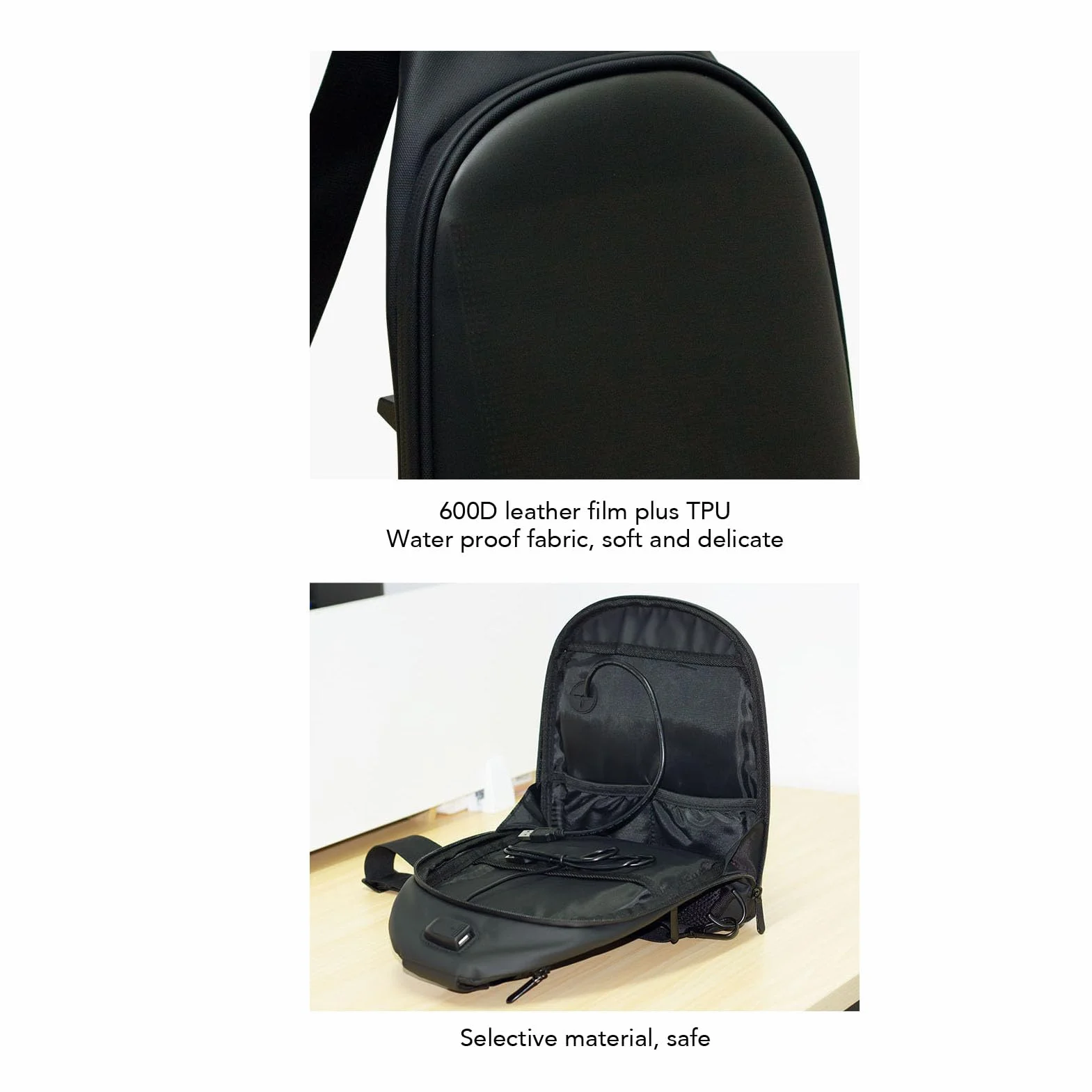 LED Sling Backpack Programmable Pełny Kolor Ekranowy Wyświetlacz Woda Water Reklama na Zewnątrz Podróż dla Mężczyzn Kobiety