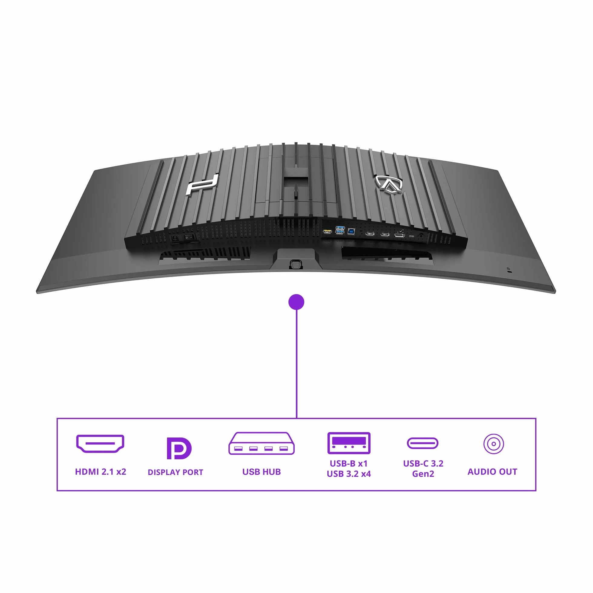 AOC Agon Pro PD34-34-calowy monitor do gier OLED, 240 Hz, 0,03 ms, FreeSync Premium Pro, Comp, G-Sync, HDR400 (3440 x 1440, 2 x HDMI 2.1, DisplayPort, USB-C (90 W PD), Hub USB) Czarny