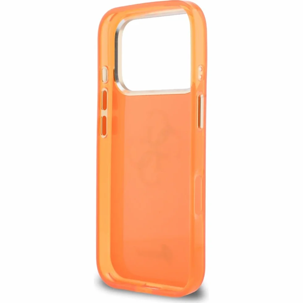 CG MOBILE Guess IML 4G Script Metal etui do iPhone 17 Pro Max (pomarańczowe)