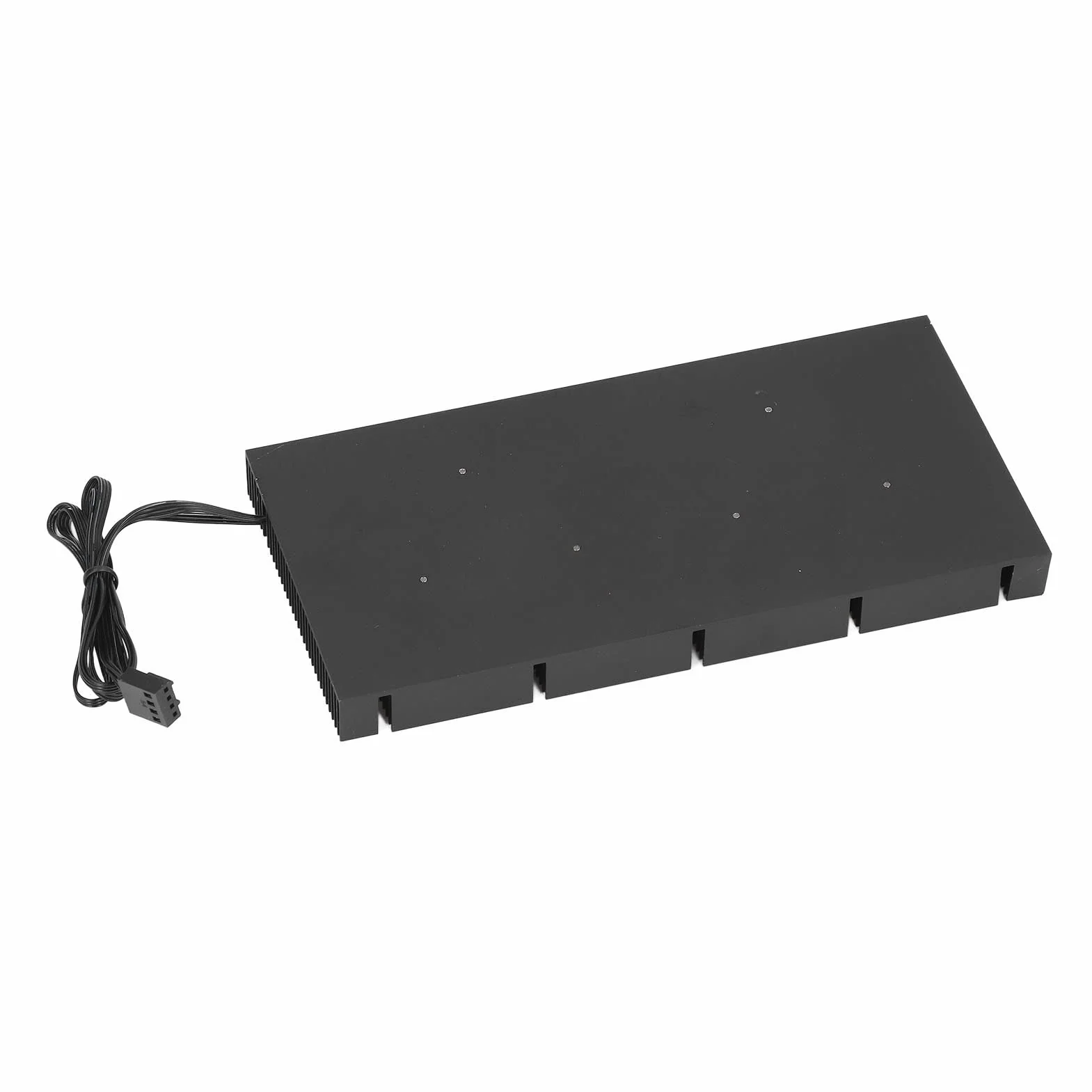 Jectse Podwójny Wentylator PWM Radiator VRAM Regulacja Prędkości Płyta Montażowa Chłodnica Pamięci dla Chłodnicy 3080 3070, Chłodnica Chłodząca z płytą tylną GPU (Podkładka 0,5 mm 600)