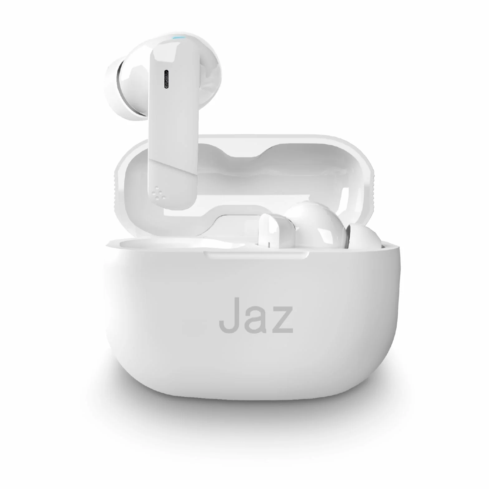 JAZ Maks - Słuchawki douszne In-Ear True Wireless Stereo, Aktywna Redukcja Szumów, Etui Ładujące, Mikrofon HD, Sterowanie Dotykowe, Do Smartfonów, Tabletów, Laptopów, 24h Odtwarzania