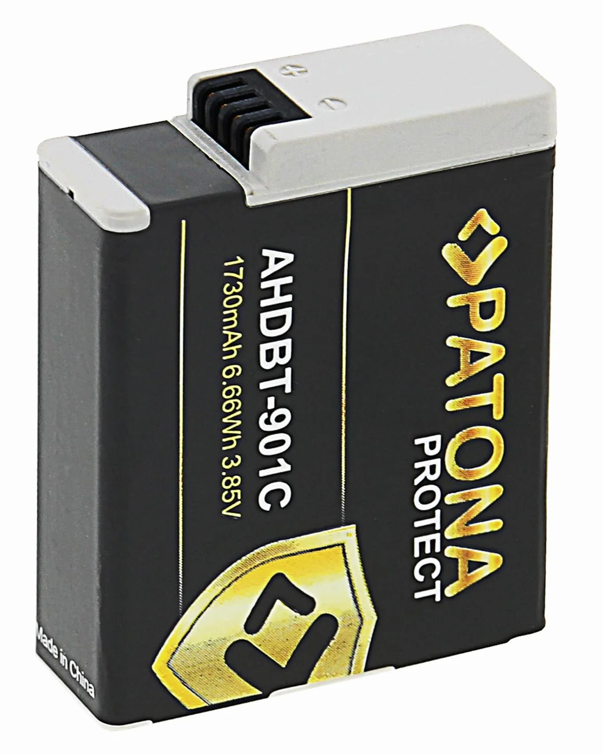PATONA Protect Akumulator Enduro do GoPro AHDBT-901 SPBL1B 1730mAh | Akumulator zamienny do Hero 9/10/11/12 Actioncam, ognioodporne etui ochronne – na akcję, zimę i nurkowanie