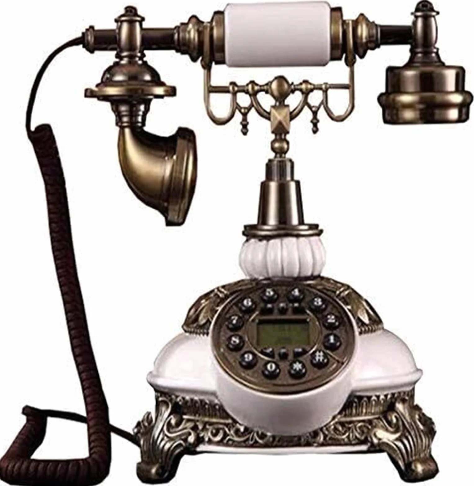 Telefon Retro/styl Vintage/żywica antyczny telefon/biuro dom salon telefon stacjonarny