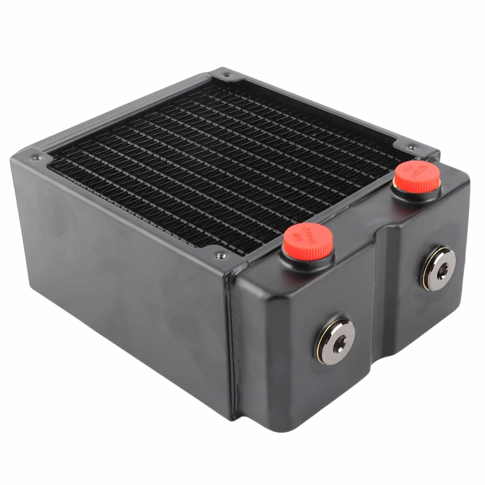 Acouto Chłodzenie Komputerowe Miedziany, 3-warstwowy, 12-rurowy Radiator do Chłodzenia Komputera PC 120 Mm G1/4 Przyspieszenie Wody Fas Chłodnica Komputera PC Radiator Chłodzenia Chłodnica Procesora