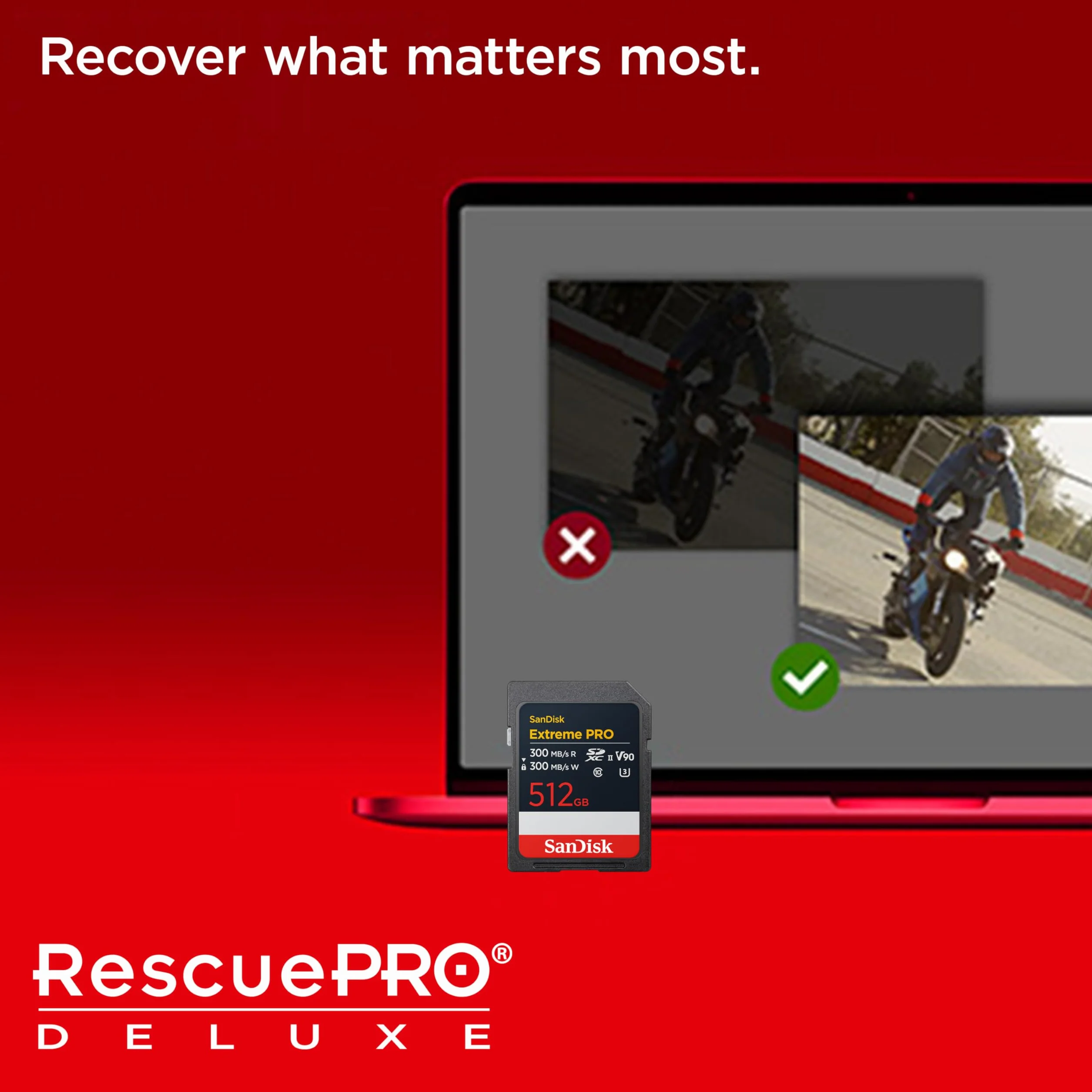 SanDisk Extreme PRO 64 GB SDXC Karta, UHS-II Karta, prędkość odczytu do 300 MB/s, prędkość zapisu do 300 MB/s, V90, Jej profesjonalna wydajność umożliwia nagrywanie wideo w kinowej jakości 8K