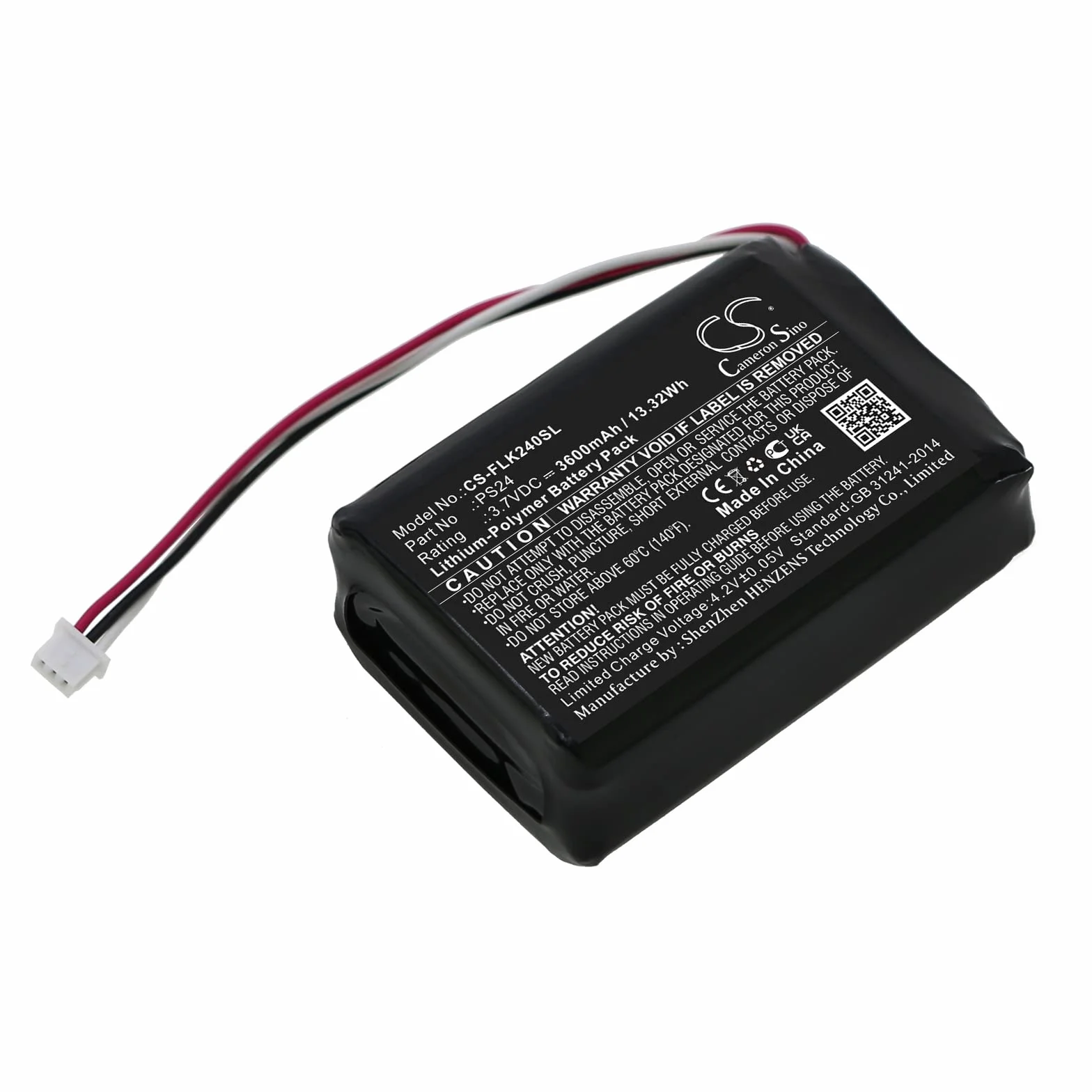 TECHTEK Bateria 3600mAh kompatybilny z [Flir] Scout 240 zastępuje 9136-08000-13, Li37-3600, PS24 FBA