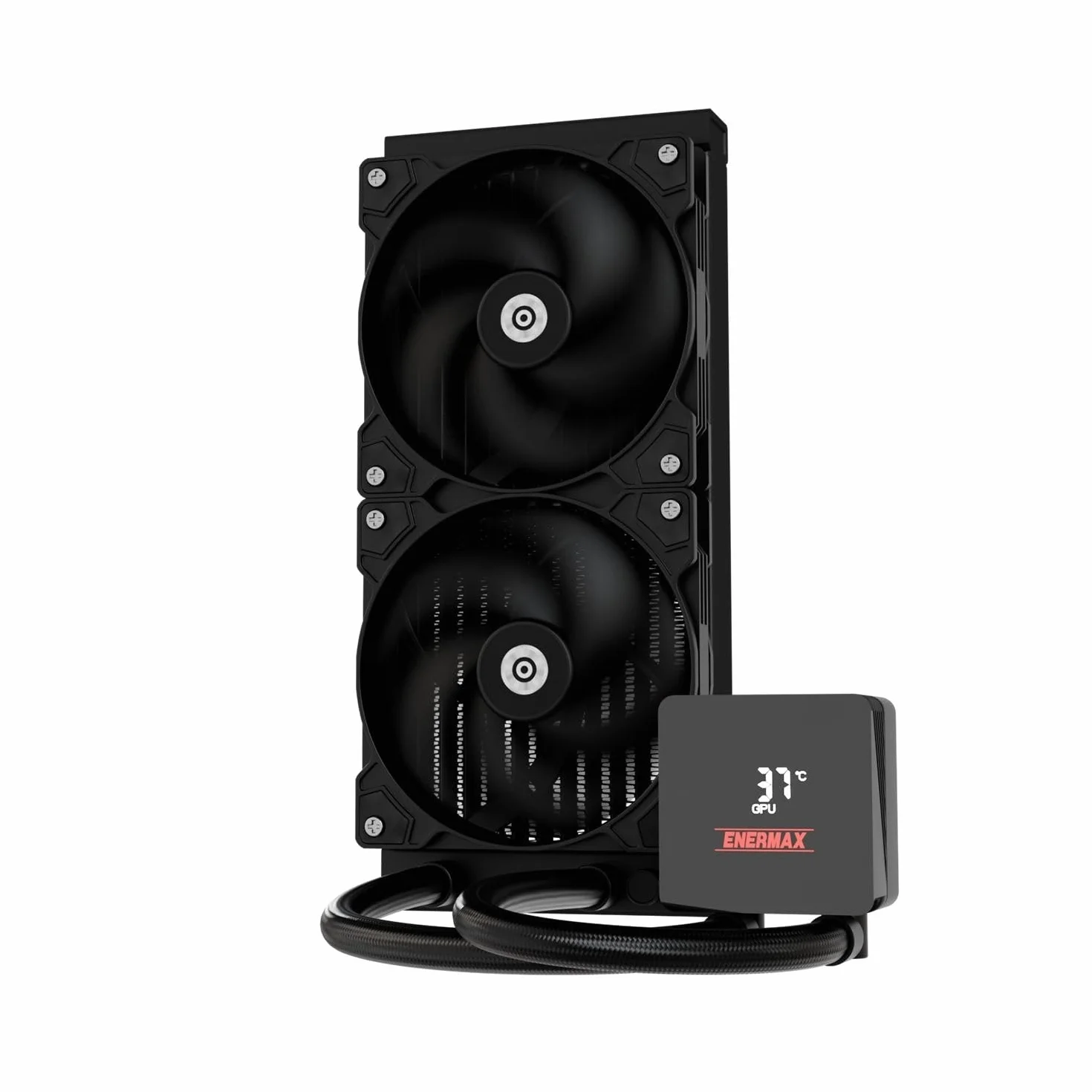 ENERMAX LIQMAX IV AIO CPU 240 mm chłodzenie wodne|Dual Chamber|TDP 360W+|Intel LGA 1851/1700/115x/2066| AMD AM5/AM4 | cyfrowy wyświetlacz |2 x 120 PWM Performance Flow Fan | ELC-LMIV240-SF