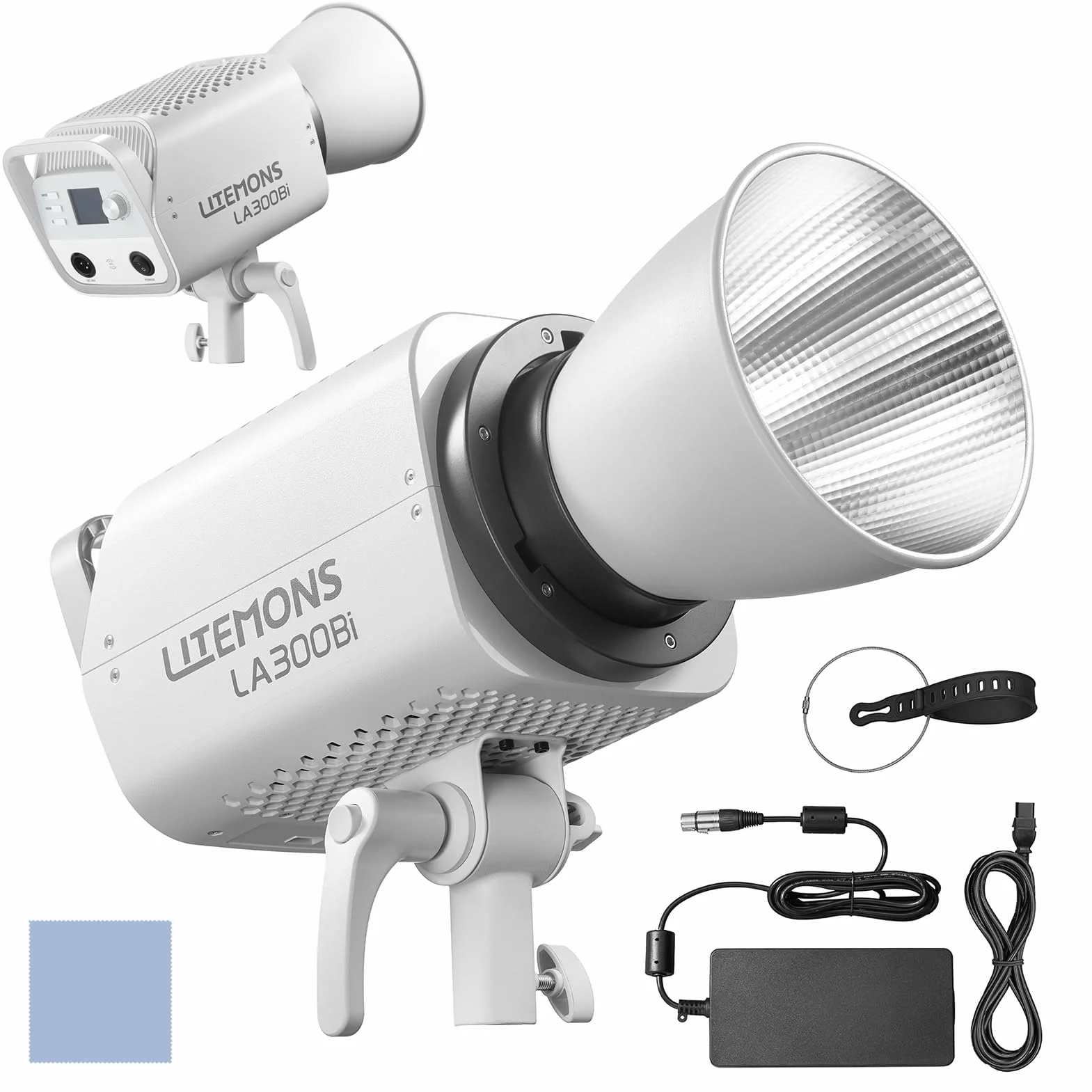 Godox Litemons LA300Bi dwukolorowe światło wideo LED, ciągłe światło 330 W, 2800 K-6500 K, CRI95+, mocowanie Bowens, z chipem NFC, światło studyjne z reflektorem do domowego studia, portret, produkt