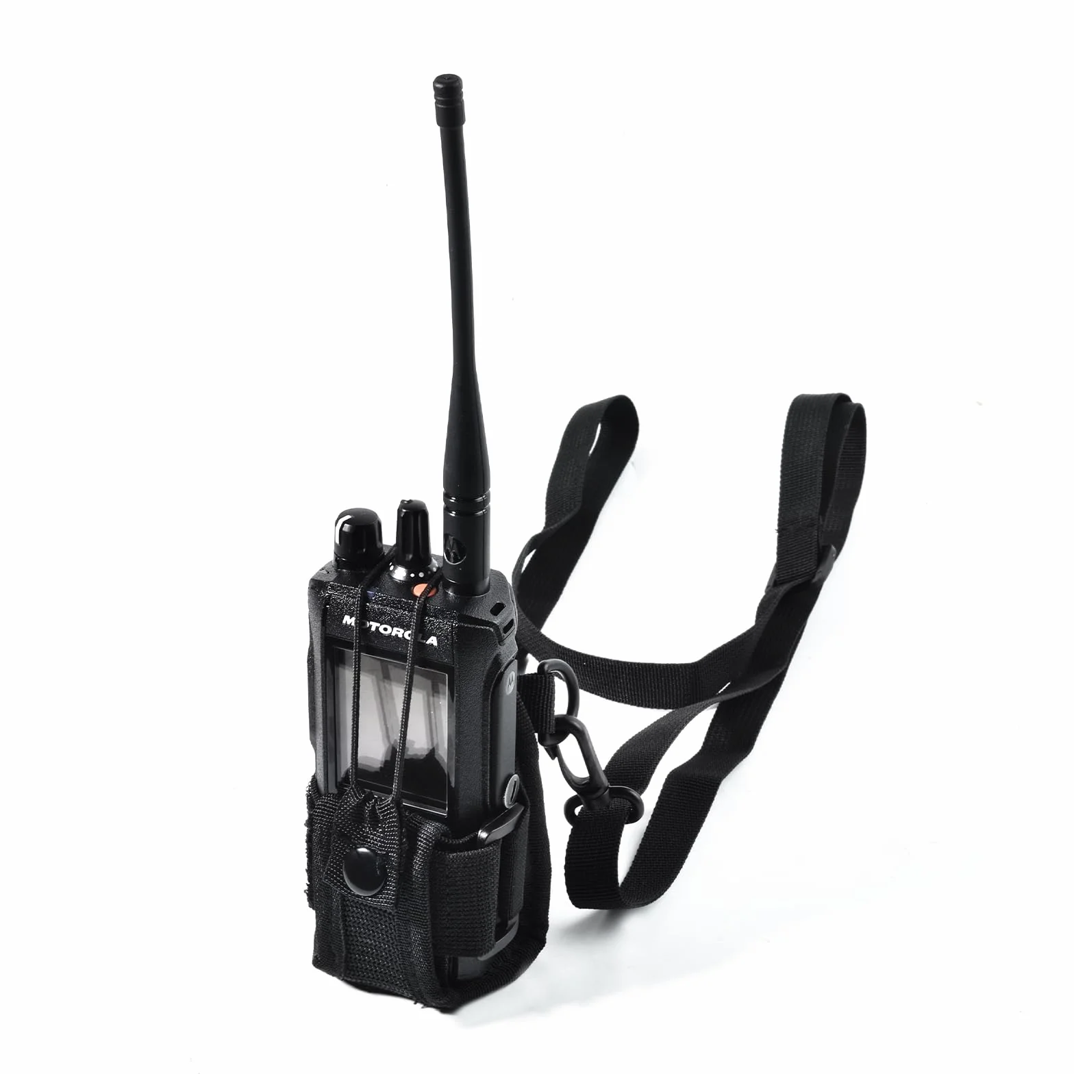UAYESOK Mała torba na urządzenia radiowe, kabura walkie talkie torba do przenoszenia, torba policyjna na pasek z klipsami do Baofeng UV-5R UV82 888S Motorola TLKR Talkabout Midland Kenwood