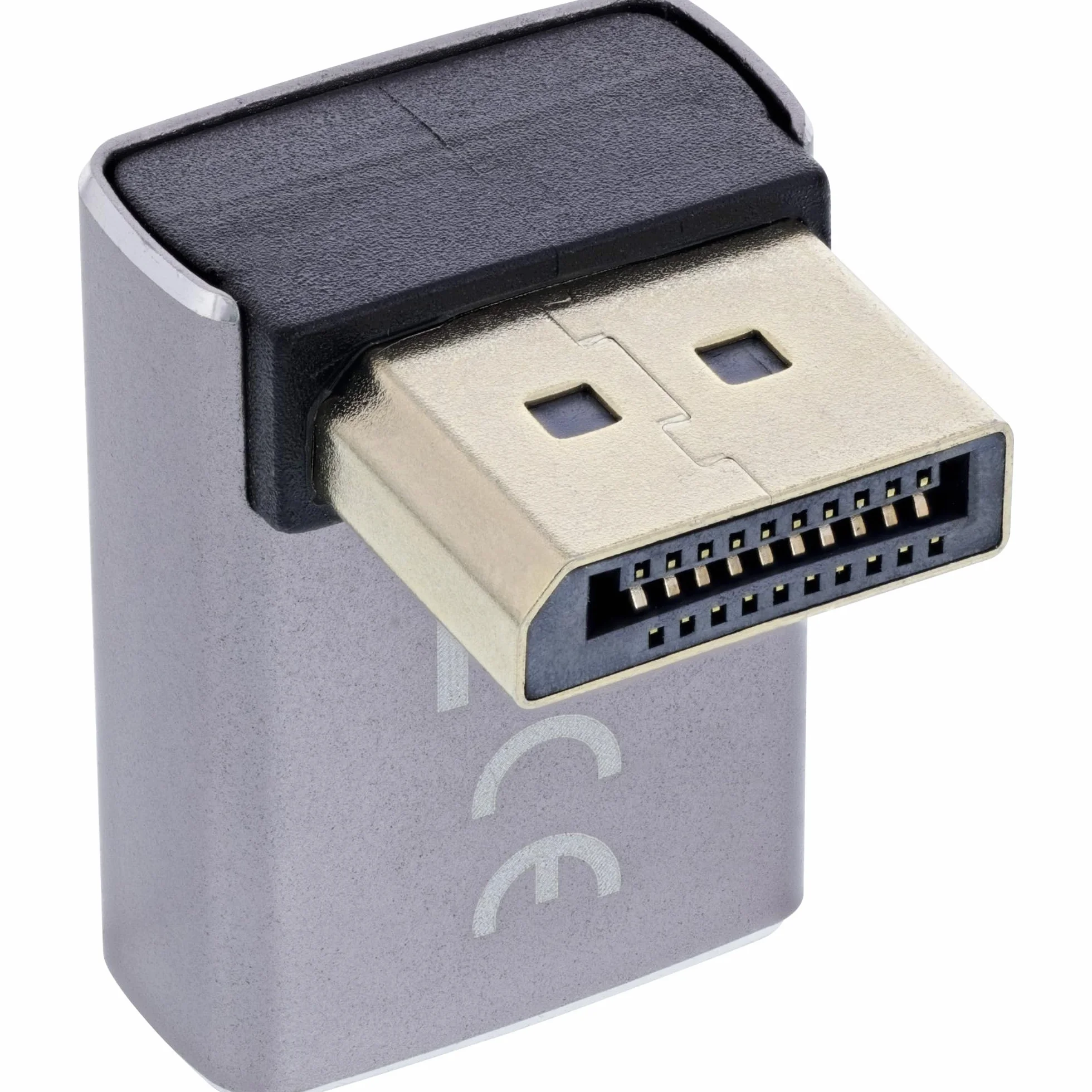 InLine Adapter DisplayPort 1.4 kąt 90° DP do gniazda 8K 17291G