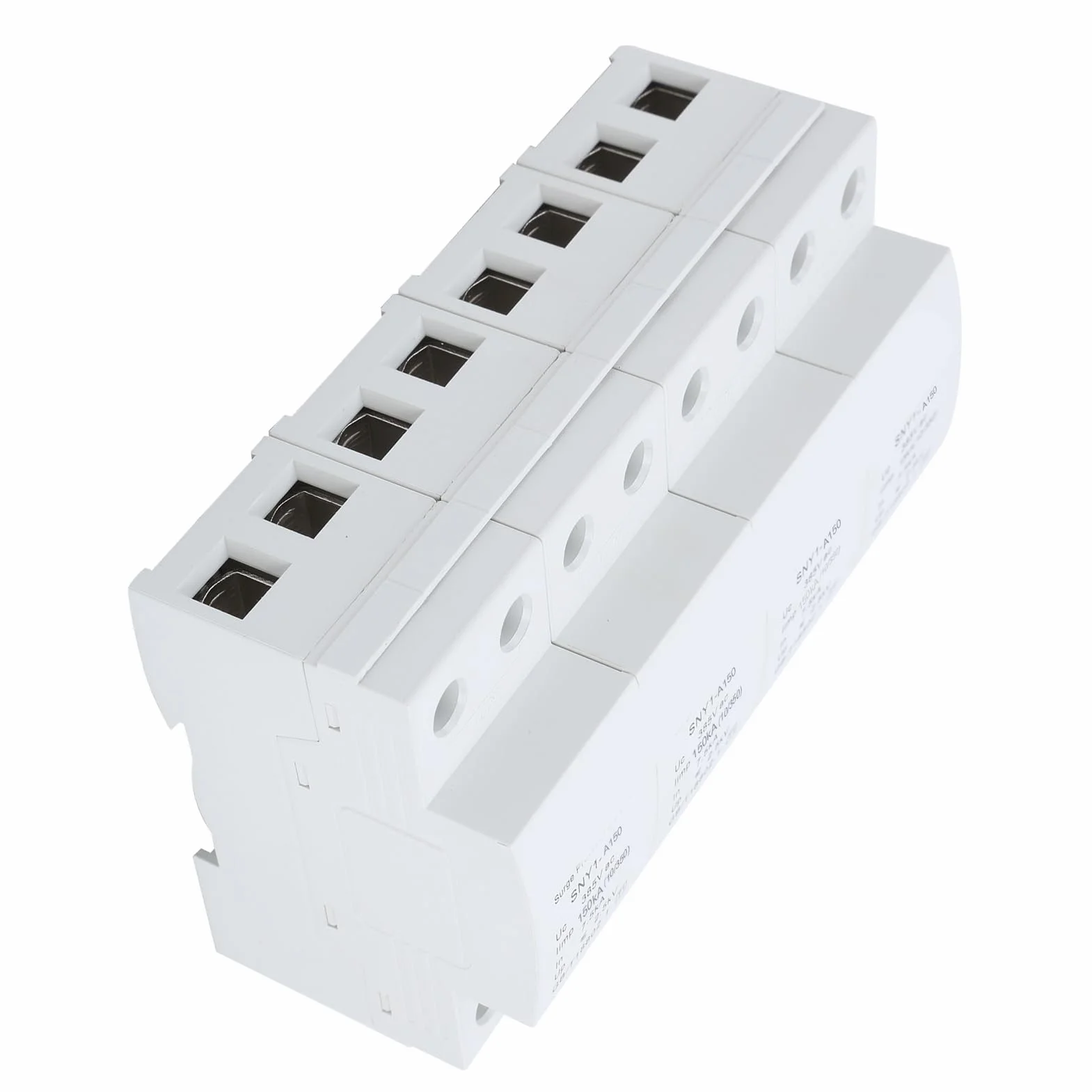 FTVOGUE Ochronnik Przeciwprzepięciowy 4P, Urządzenie Przeciwprzepięciowe 385VAC o Pojemności Wyładowczej 15KA, Poziom Ochrony ≤2,5kV, Reakcja <25ns, do Ochrony Obwodów Domowej Skrzynki Rozdzielczej