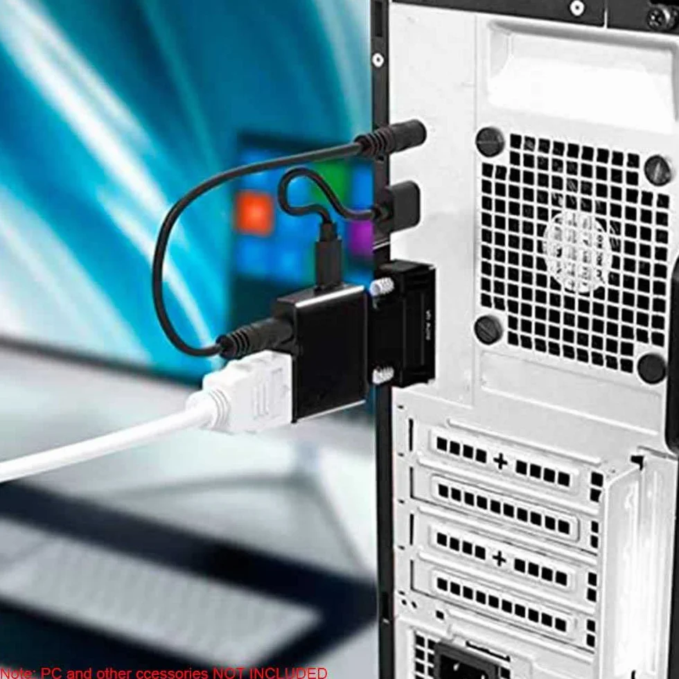 Ociodual Aktywne gniazdo VGA do HDMI adapter z kablem audio wideo Full HD 1080p konwerter