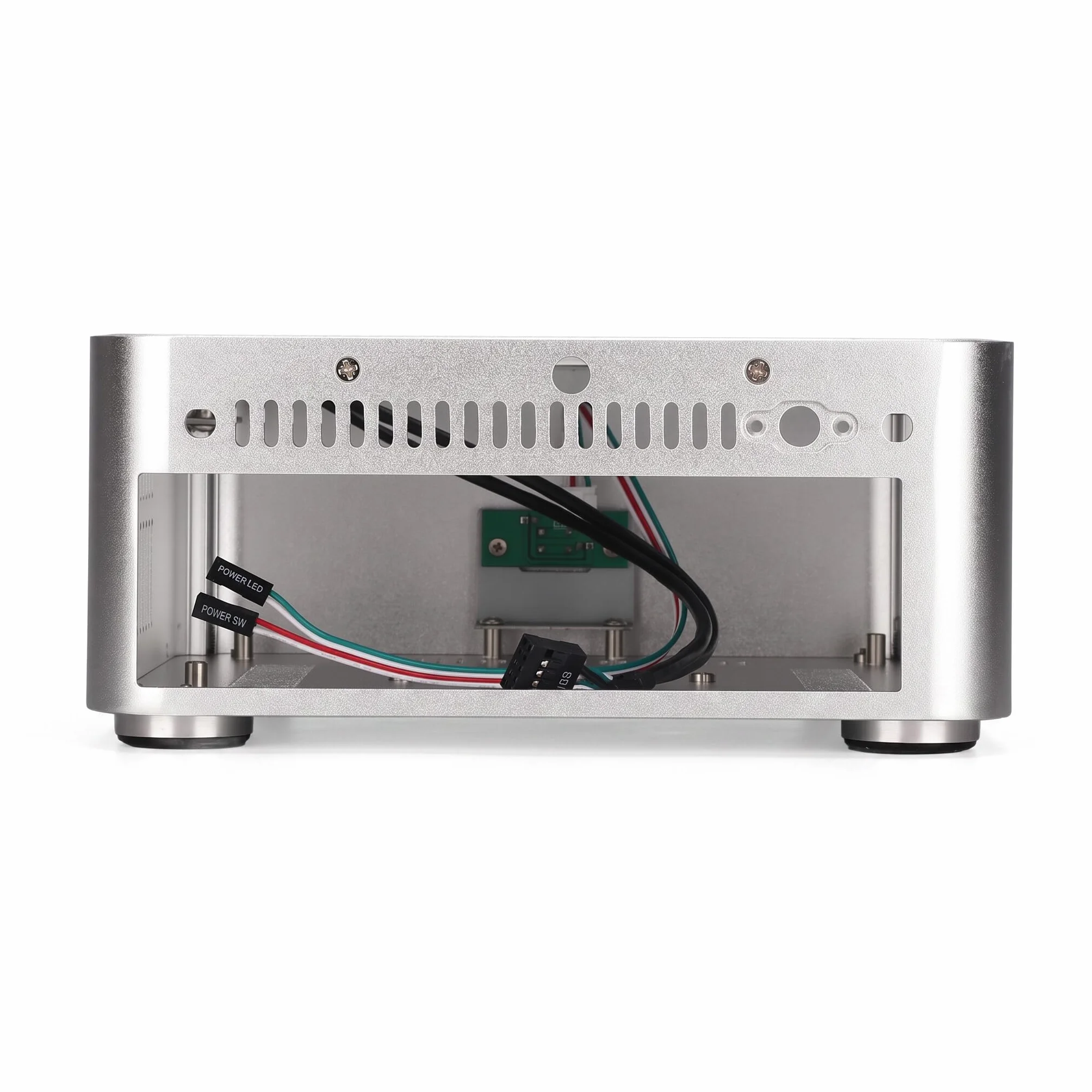 Obudowa do Gier Mini ITX, Obudowa do Gier Komputerowych Small Form Factor Premium ITX, Obudowa HTPC Wyposażona w Wiele Otworów Rozszerzających