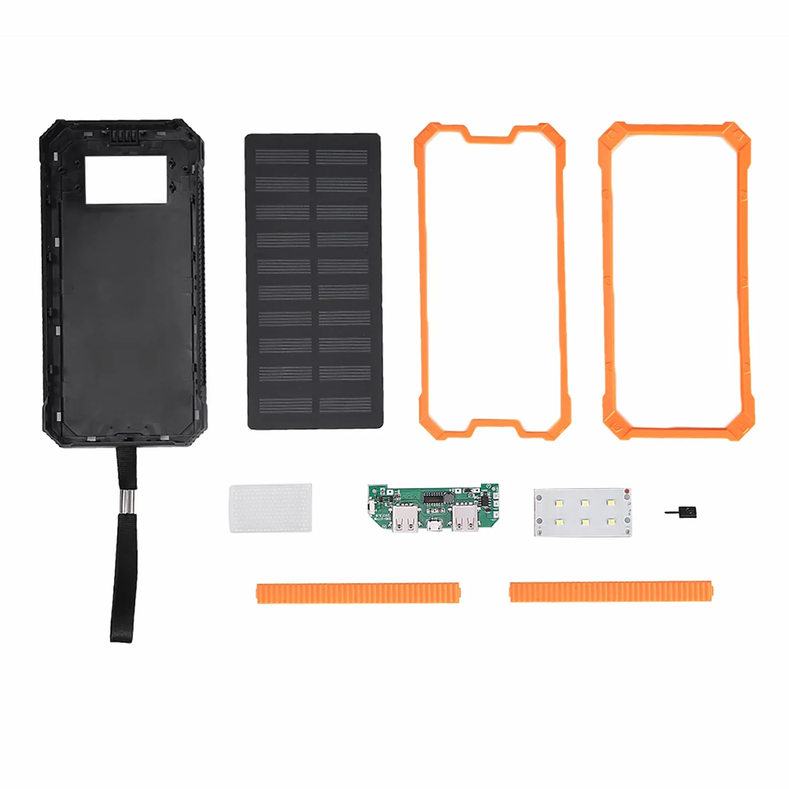 Power Bank Mobilny 20000 mAh Szybkie ładowanie Podwójny USB Zestaw ORANGE