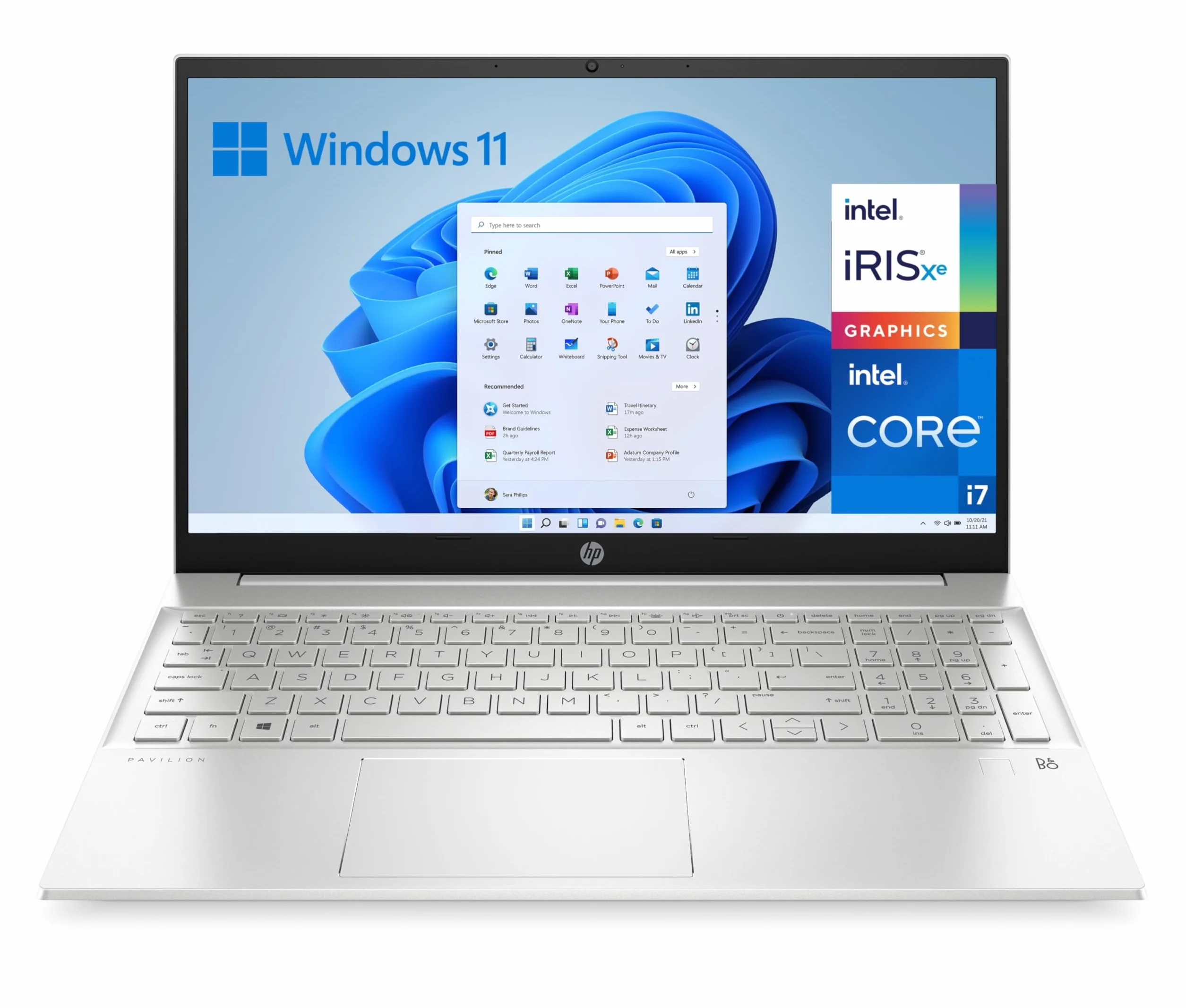HP Pavilon 15-eg3013ns - Laptop 15.6" Full HD (Intel Core i7-1355U, 16GB RAM, 512GB SSD, Intel Iris Xe Graphics, Windows 11 Home) Silver - Klawiatura QWERTY Polski