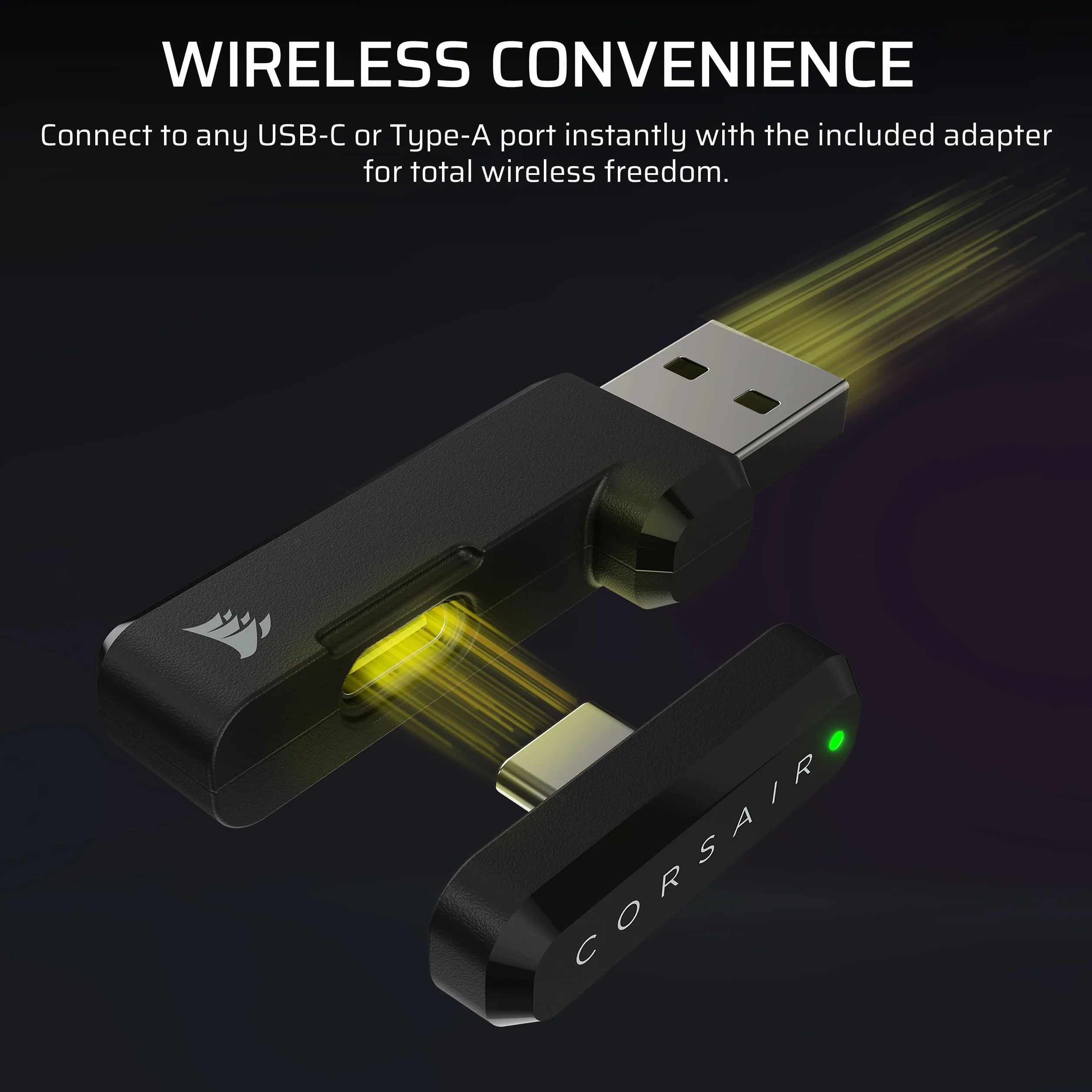 Corsair HS35 v3 bezprzewodowy zestaw słuchawkowy do gier z mikrofonem – 2,4 GHz i Bluetooth (PC/PS5/PS4/Switch/Mac/Mobile), lekki komfort, Dolby Atmos, czarny | 2,4 GHz i Bluetooth (PC, PS5, PS4, Switch, Mac, urządzenia mobilne), lekki i wygodny, Dolby At