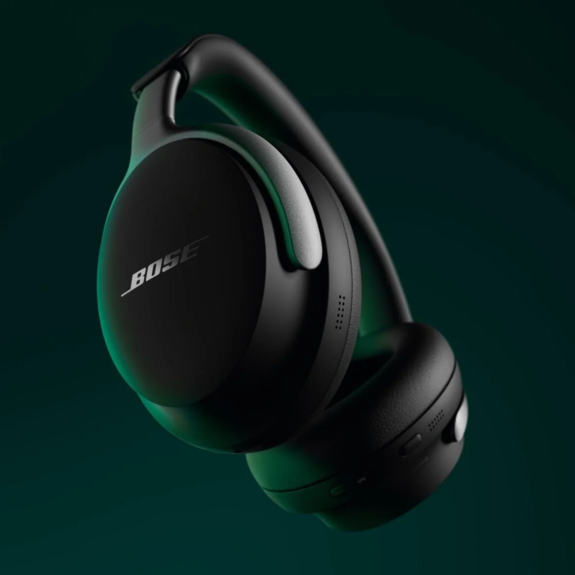 Bose QuietComfort Ultra Słuchawki bezprzewodowe z redukcją szumów i dźwiękiem przestrzennym, słuchawki nauszne z mikrofonem, do 24 godzin pracy na akumulatorze, Czarny