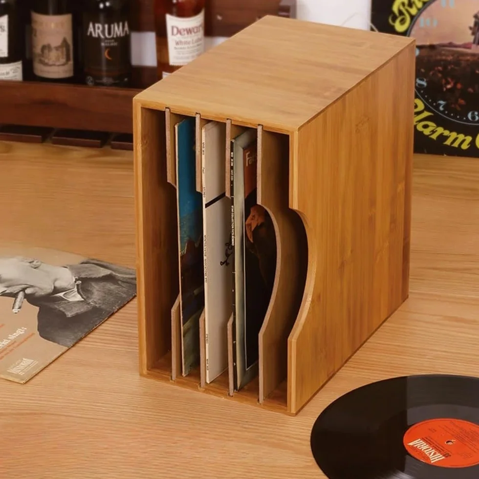 Pudełko na płytę Organizer na płyty CD Nostalgiczne pudełko kasety Regał Drewniany stary pulpit do przechowywania dokumentów Uchwyt na płytę