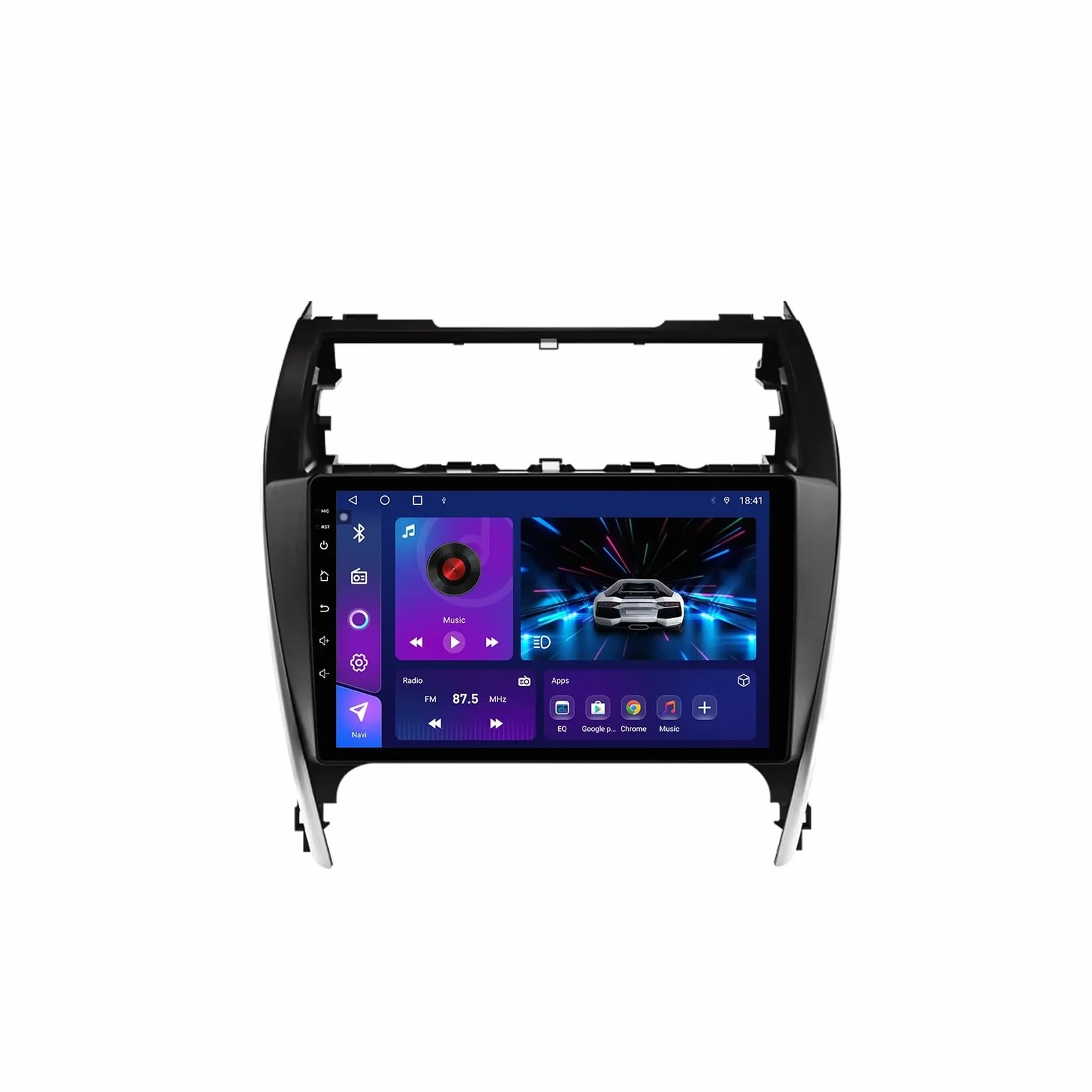 Radio samochodowe Android 15 2 DIN z 10-calowym ekranem dotykowym do Toyoty Camry 2012-2014 z kamerą cofania/Carplay/BT/FM/GPS/USB/WIFI/sterowaniem z kierownicy/audio samochodowe (EP30 4+64G