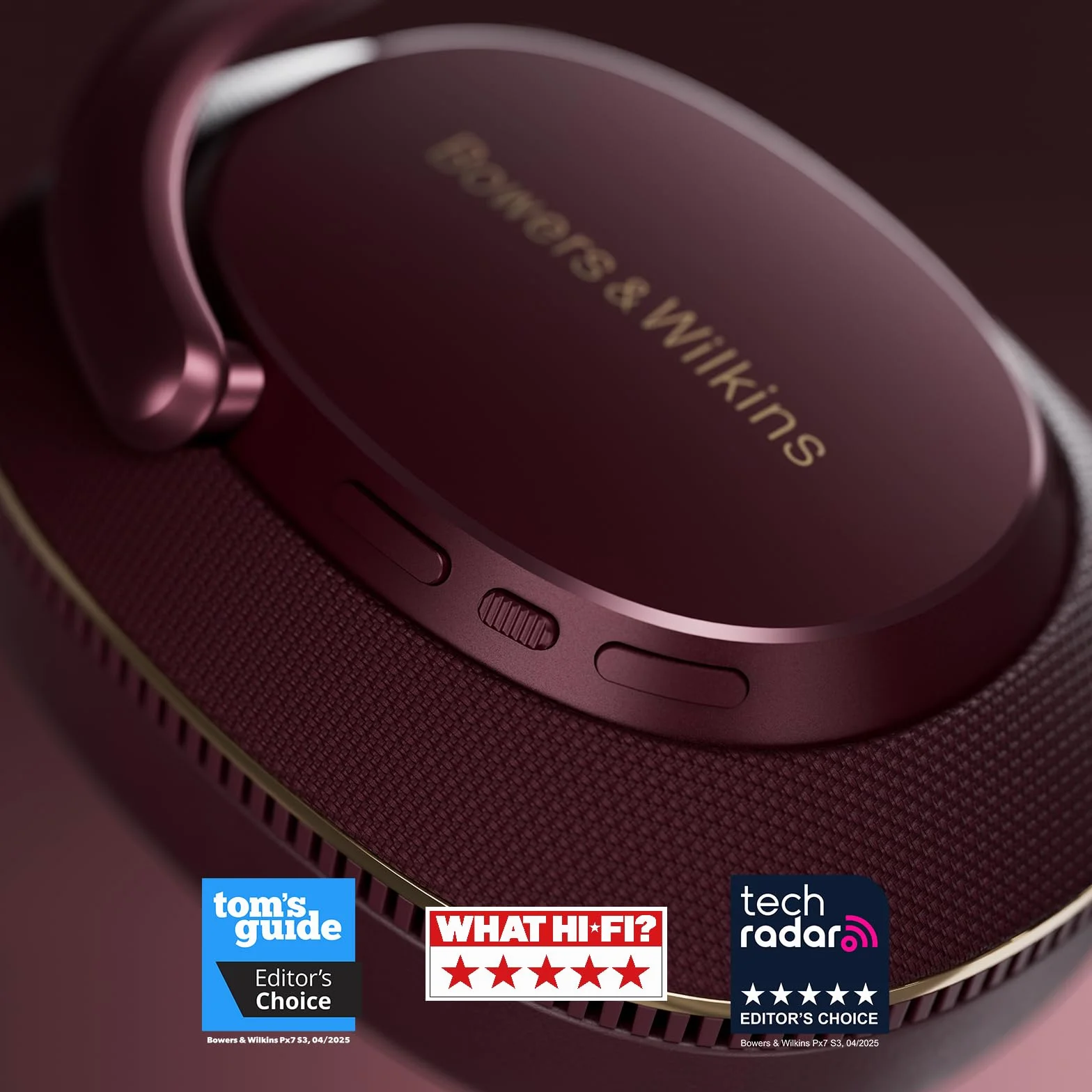 Bowers & Wilkins Słuchawki nauszne Px7 S3 z redukcją szumów, bezprzewodowe, aptX™ Lossless, szybkie ładowanie, 30 godzin odtwarzania, 8 wbudowanych mikrofonów - niebieski (Frostblau)