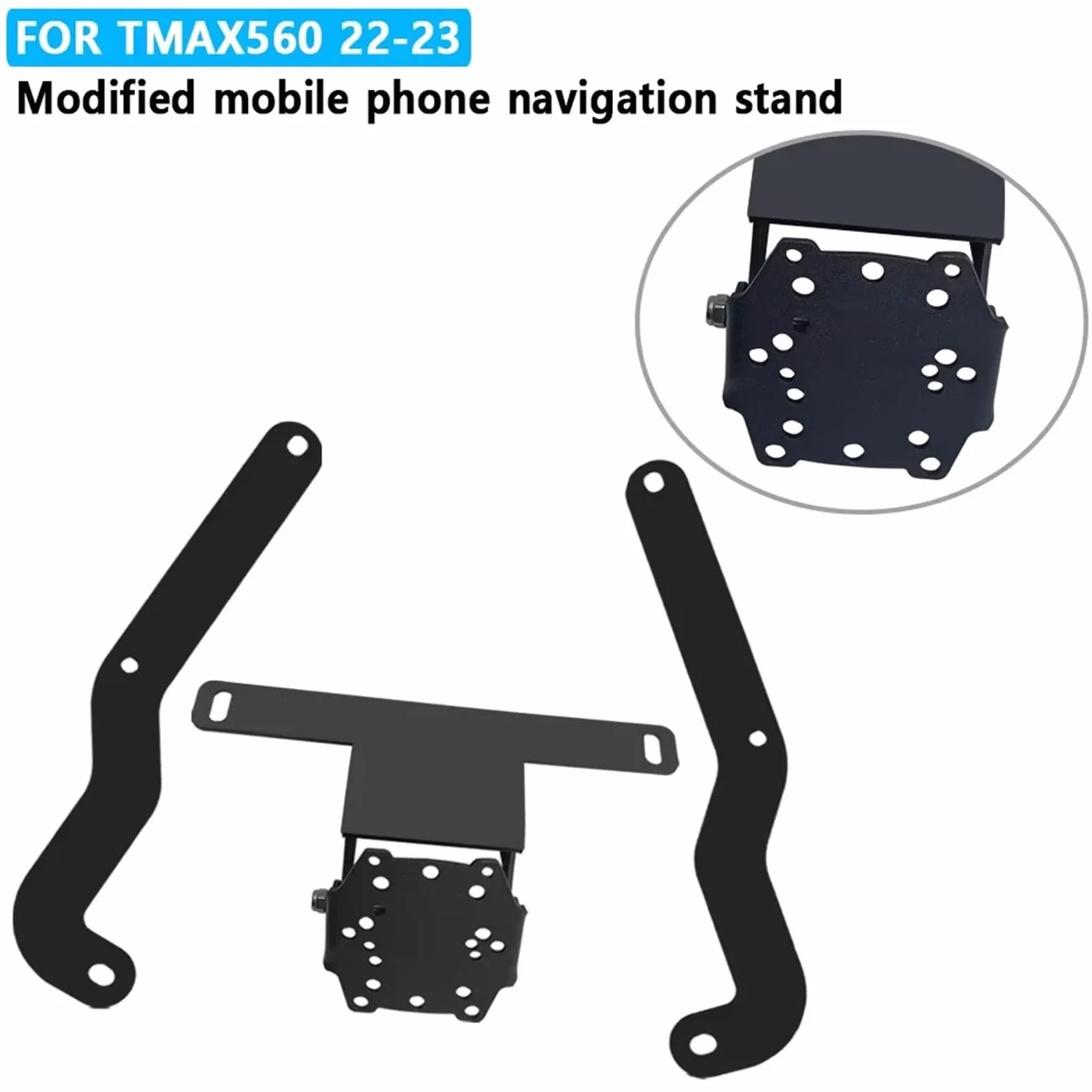 Motocyklowy uchwyt nawigacyjny GPS Akcesoria motocyklowe Uchwyt montażowy nawigacji GPS Adapter do TMAX T-MAX 560 Tmax560 2022 2023