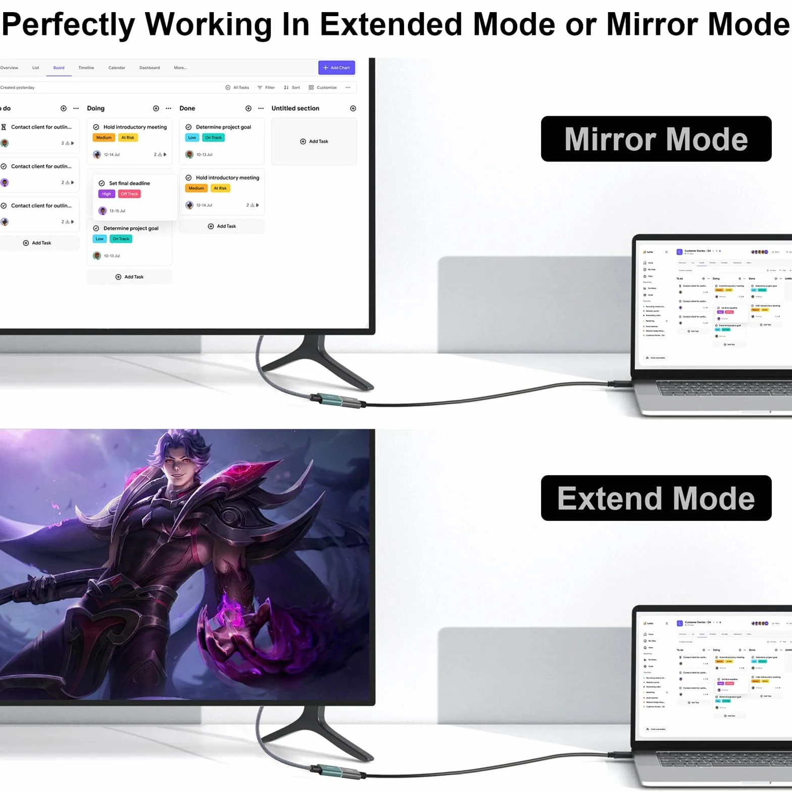 Adapter HDMI na VGA żeński na męski 1080P 15 cm