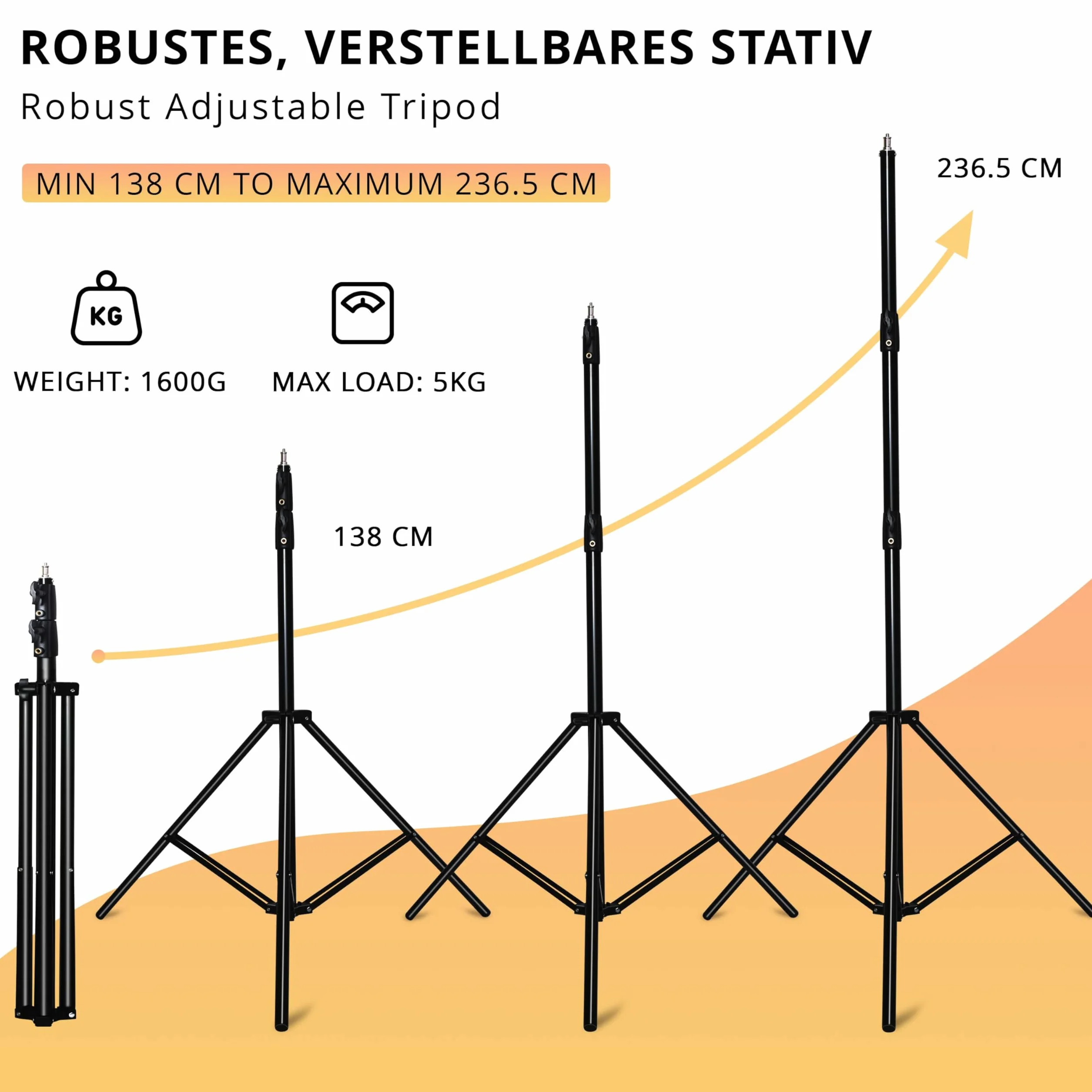 Lampa LED 14 cali panel ze statywem 236,5 cm wysokości, światło studyjne, popularny statyw aluminiowy, do wideo, makijażu, fotografii, TikTok