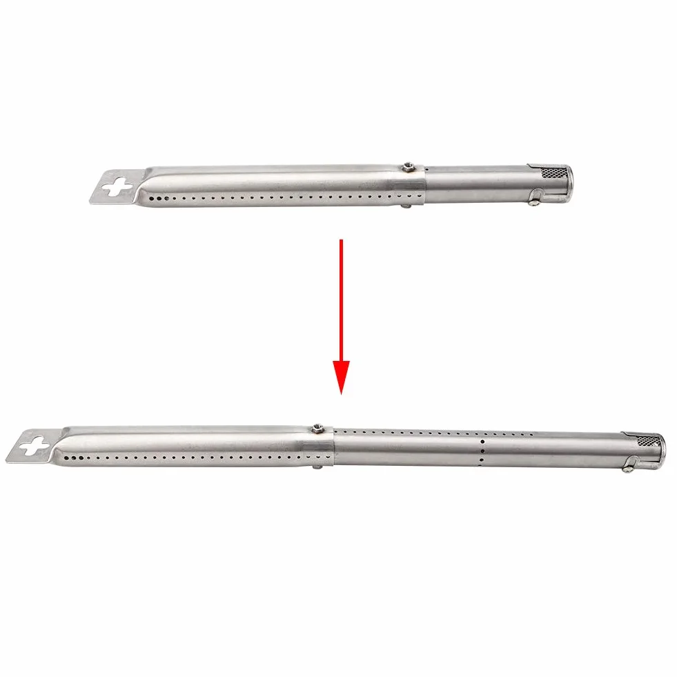 Uniwersalne regulowane palniki ze stali nierdzewnej 30.5-44.5 cm 4 szt. Akcesoria do grilla gazowego