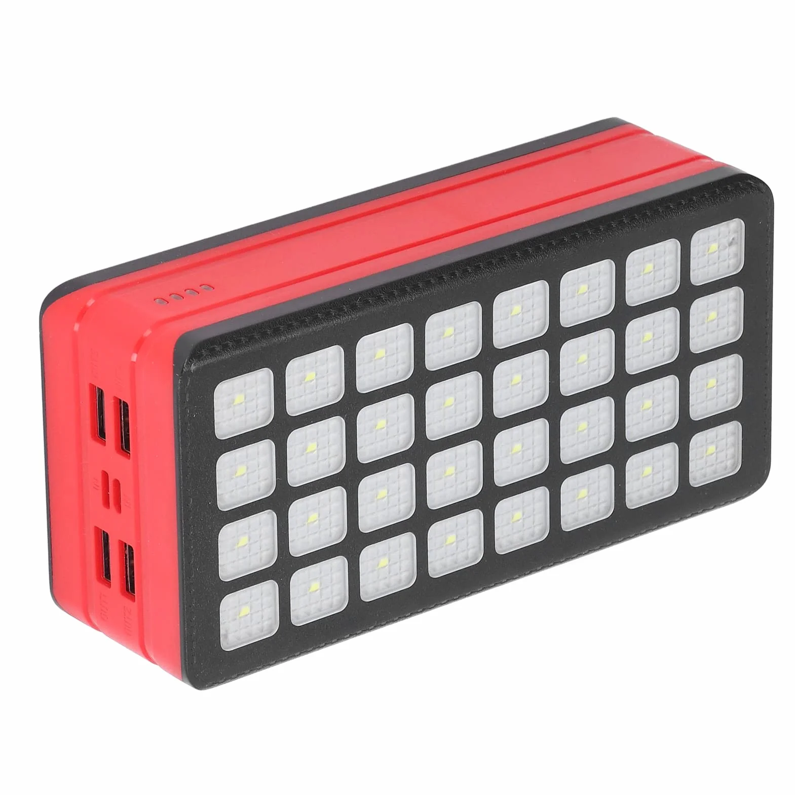 Powerbank o Dużej Pojemności 50000 MAH z 4 Portami USB, 32 Diodami LED na Kemping, Piknik, Zajęcia na świeżym Powietrzu