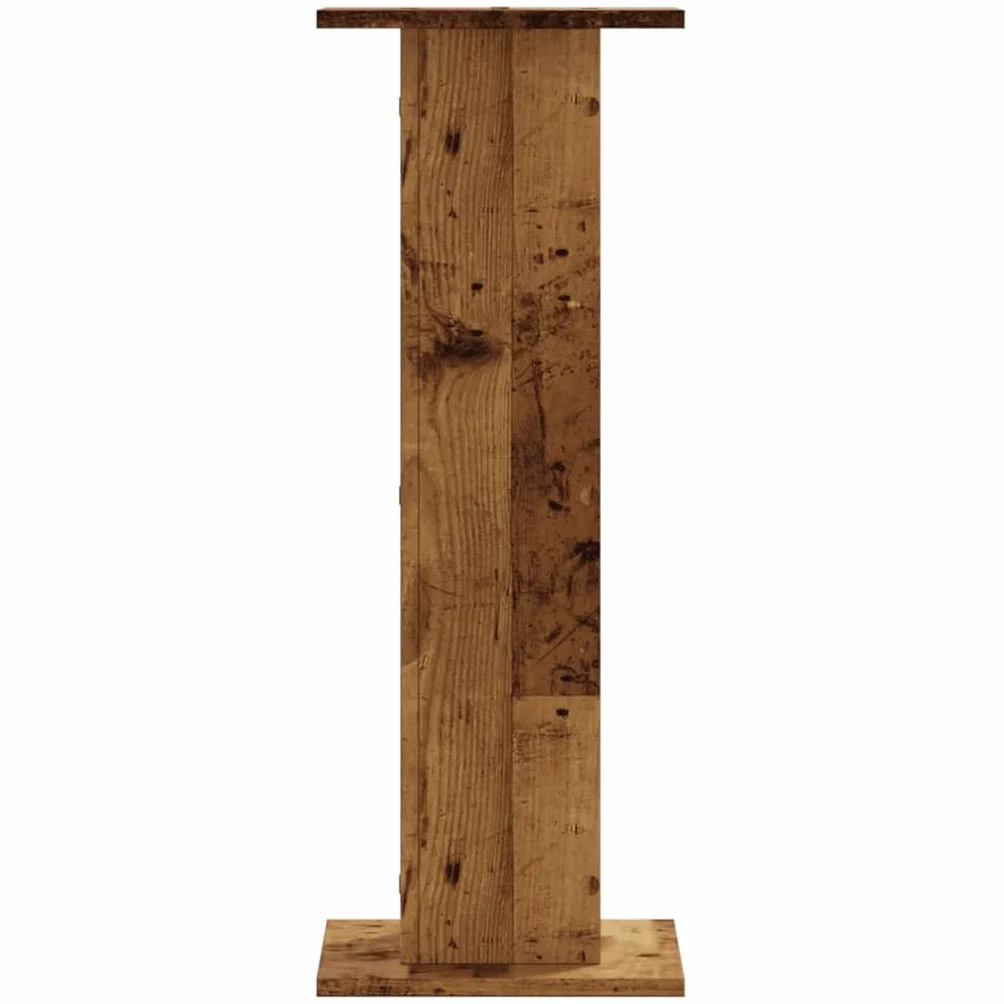 vidaXL Podstawki pod głośniki, 2 szt., stare drewno, 30x30x80 cm