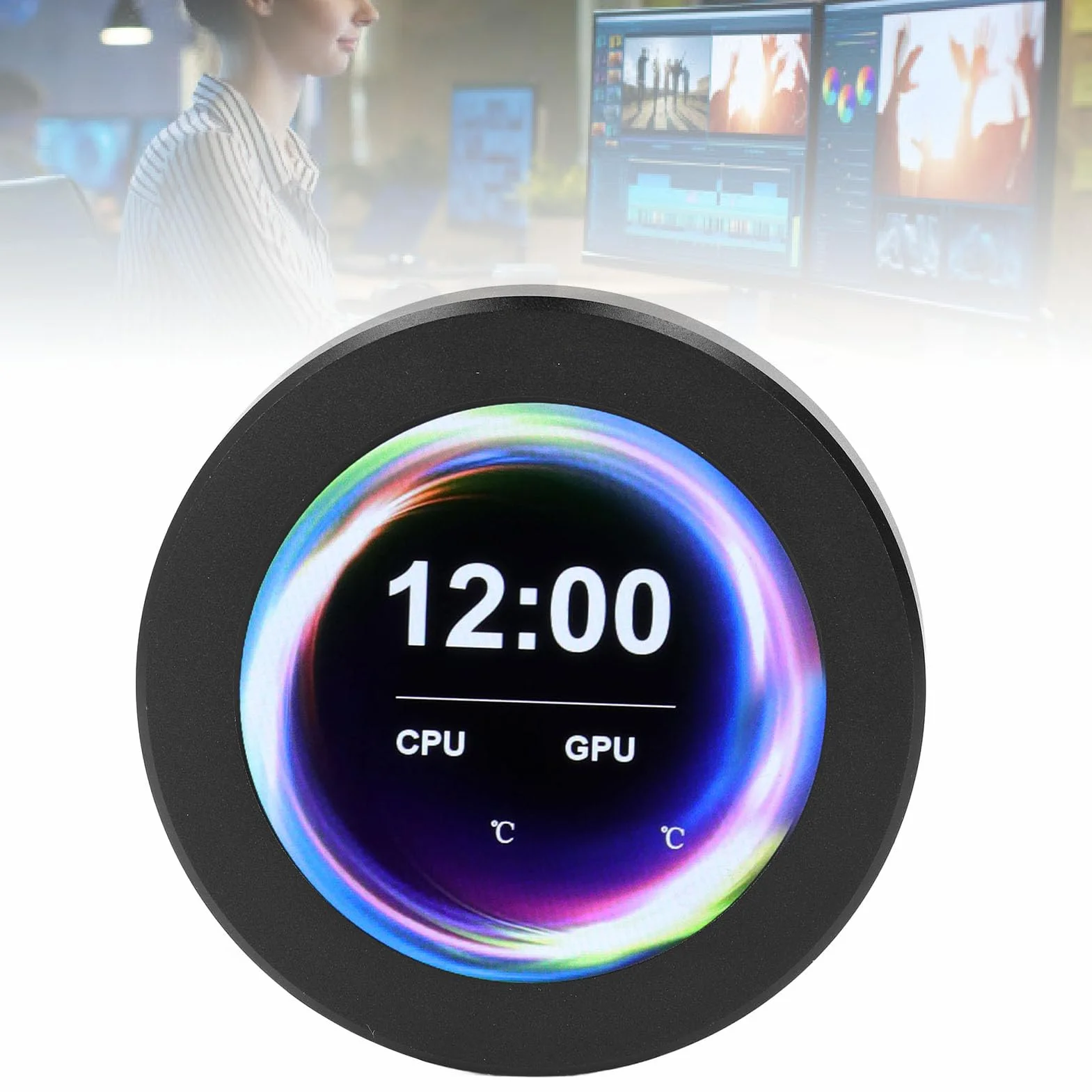 Zestaw do modernizacji ekranu wyświetlacza AIO 2,1-calowy procesor chłodzony cieczą Wyświetlacz LCD Monitor temperatury Akcesoria komputerowe Części do komputerów PC