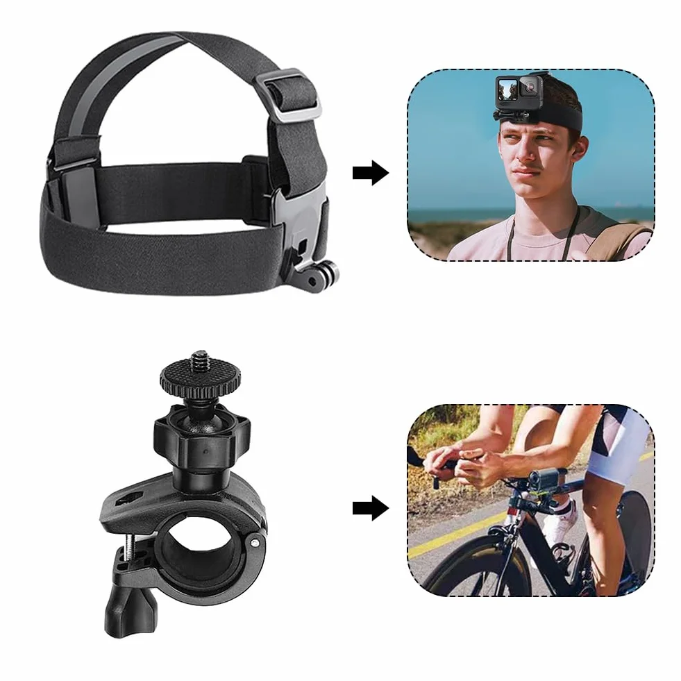 Akcesoria Do Kamer Sportowych, Zestaw Akcesoriów Do Kamer Sportowych, Zestaw Akcesoriów Action Cam,Kompatybilny Z Hero,Zkcesoria Do Kamer Do Kamery Akcji Dla Hero 10 9 8 7 6 5 4 3