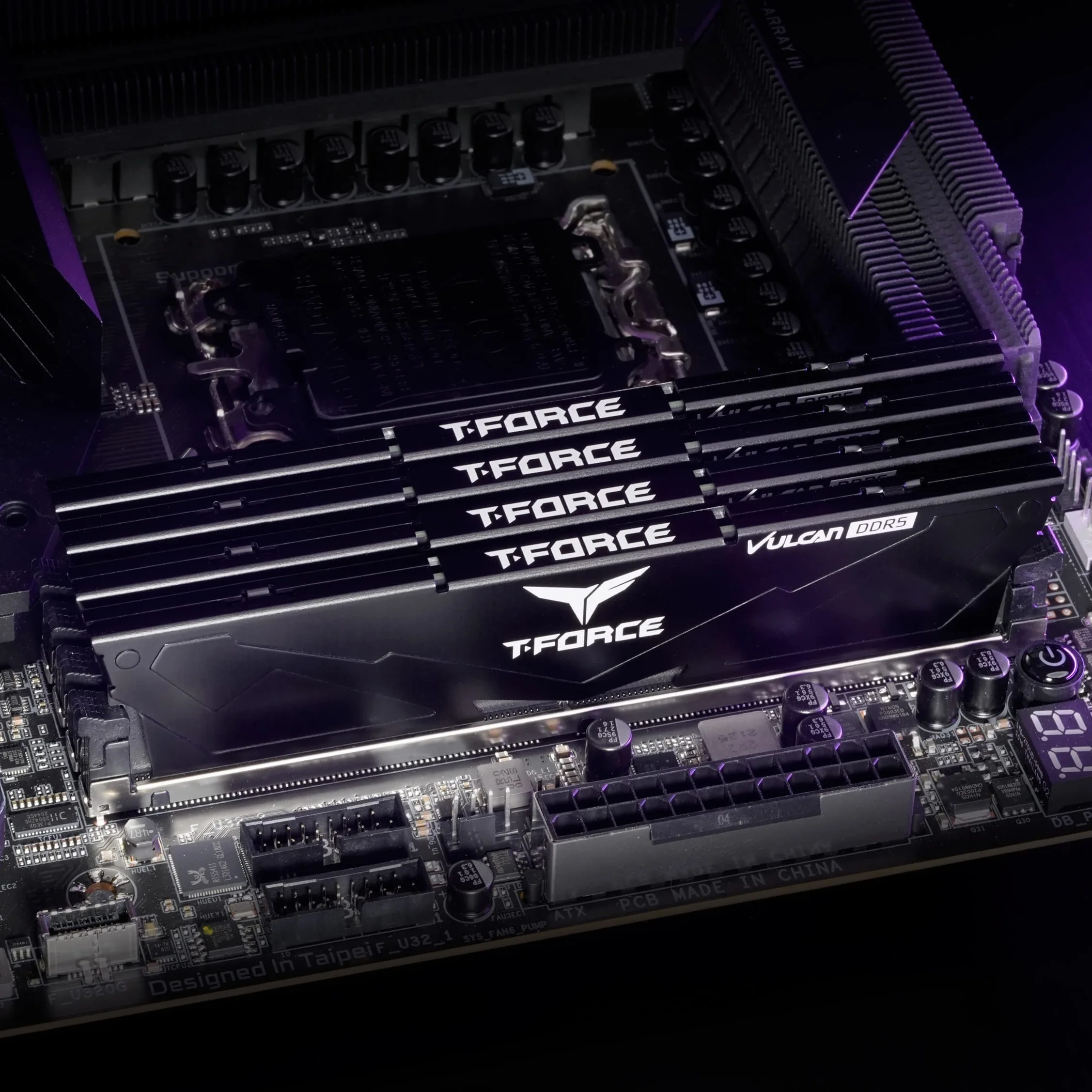 TEAMGROUP RAM Team D5 6400 32GB C40 Vulcan Black K2