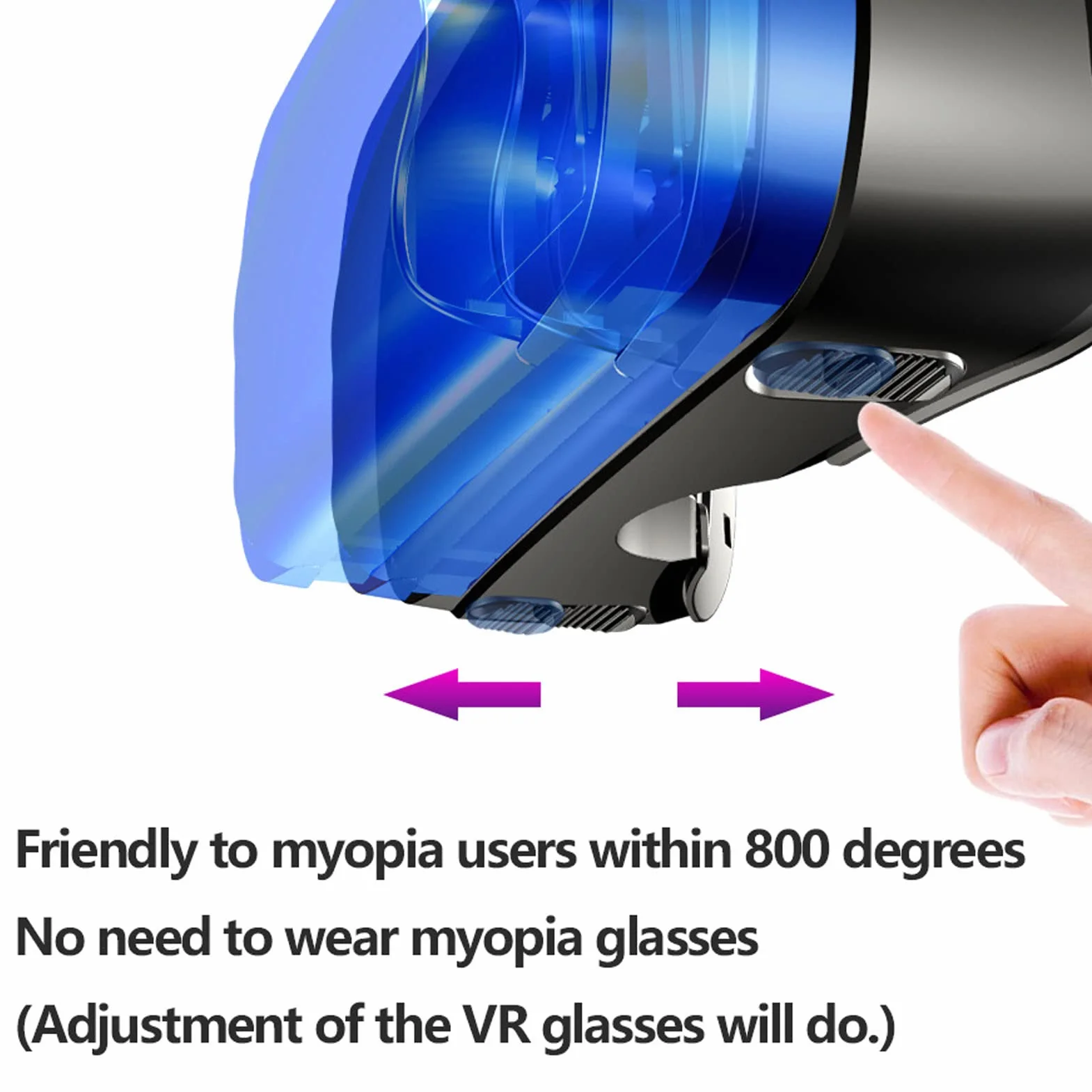 Zestaw Słuchawkowy Pro 3D VR dla Dzieci Dorośli, Ochrona Oczu Przed Niebieskim światłem Okulary Wirtualnej Rzeczywistości 3D VR z Pilotem do Gier na Telefony Komórkowe