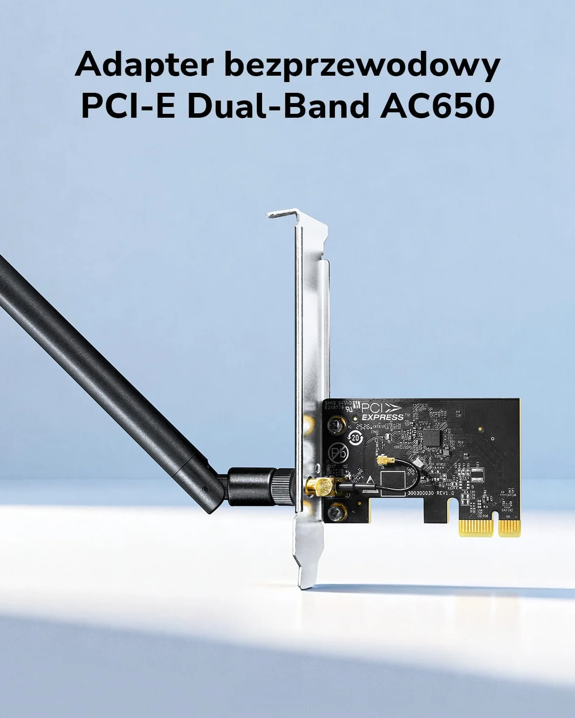 Cudy AC650 bezprzewodowy dwupasmowy adapter PCIe WiFi do komputera, 650 Mb/s WiFi 5 prędkości, 5 GHz/2,4 GHz, 802.11ac/n, kompatybilny z Windows 11/10, zawiera wsporniki standardowe i niskoprofilowe