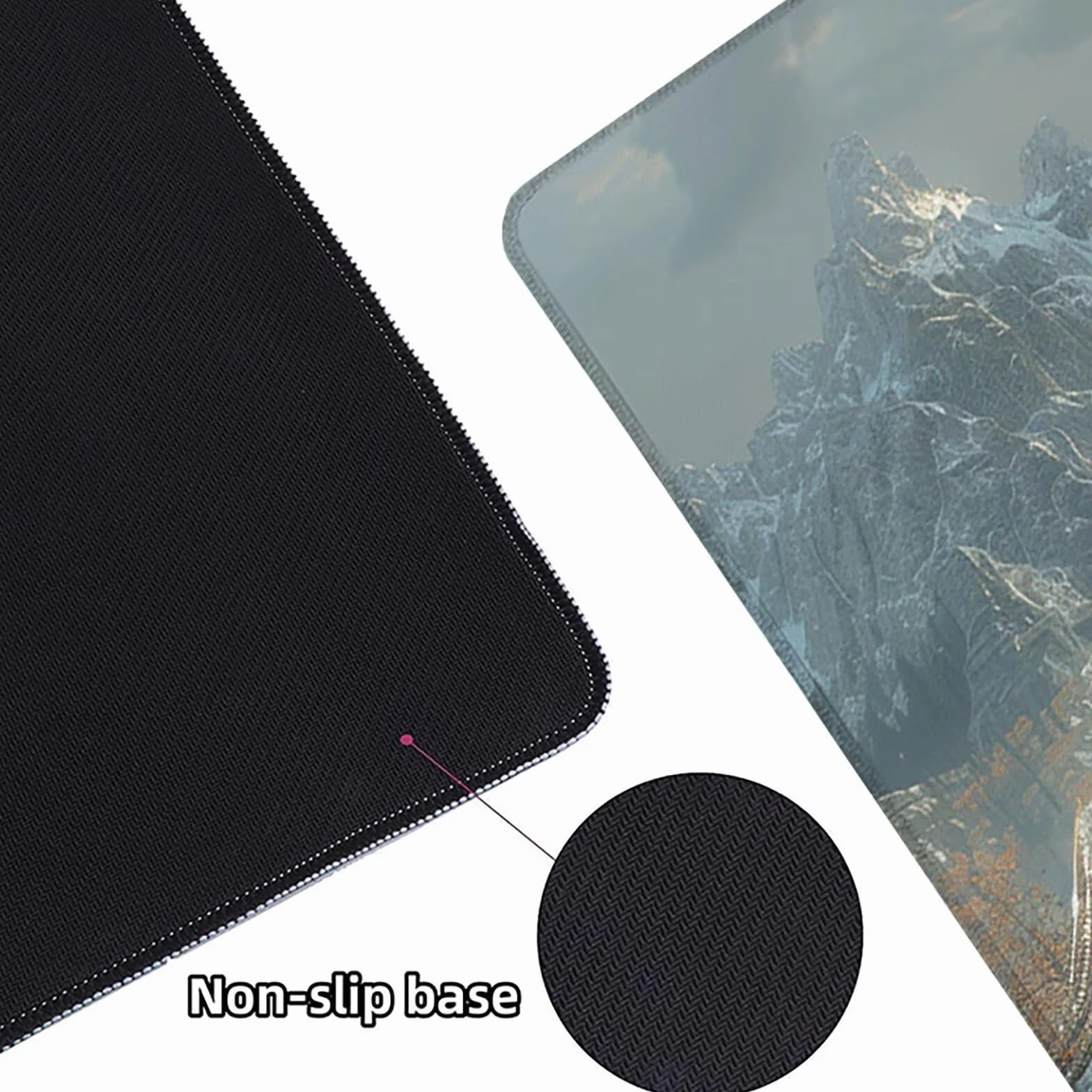 Smok podkładka pod mysz 1200 x 600 mm, czerwona, podkładka pod mysz dla graczy, z wodoszczelna, antypoślizgowa gumowa podstawa, szyte krawędzie, akcesoria na biurko, Aesthetic, prezent dla mężczyzn,