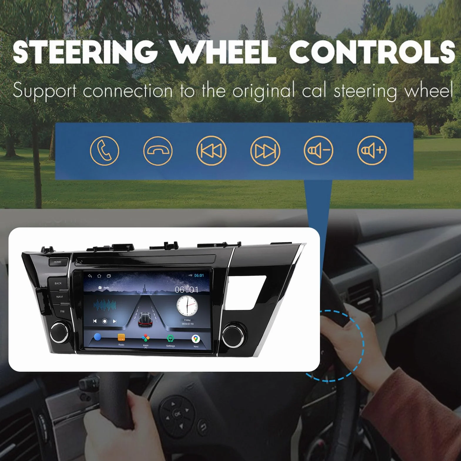 Samochodowe Stereo 9-calowy Ekran Dotykowy Przenośny Odtwarzacz Multimedialny Nawigacji GPS