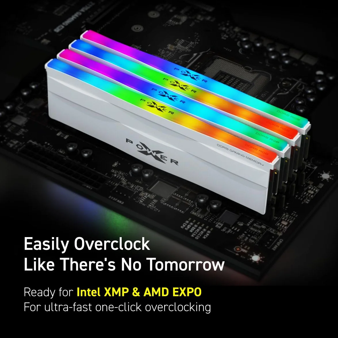 Silicon Power DDR5 16 GB Zenith RGB 6000MT/s (PC5-48000) 288-pinowy CL36 1,35 V UDIMM moduł pamięci stacjonarnej RAM SP016GXLWU60CFSH czarny