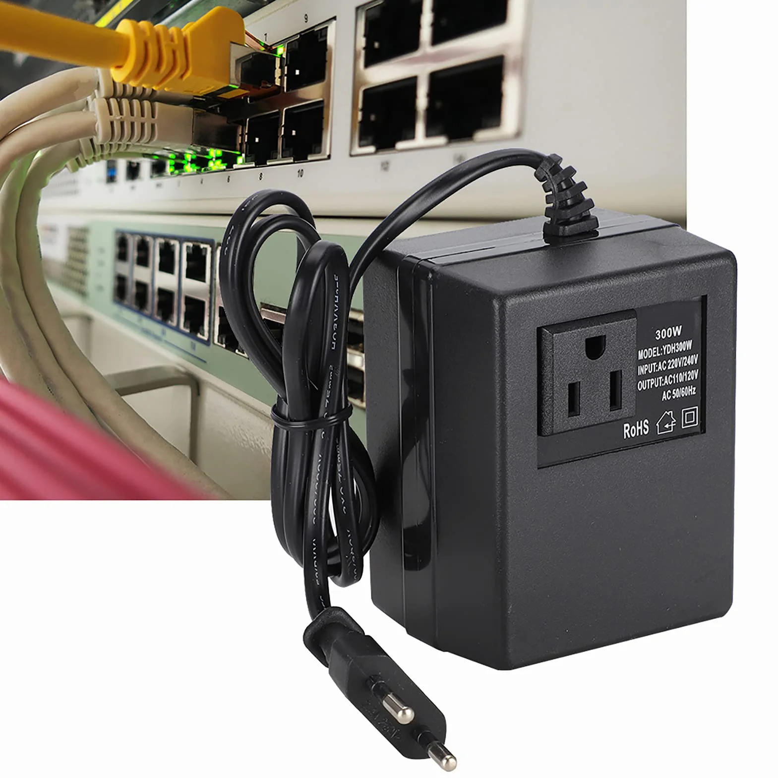 Przetwornica napięcia 300W 220V-110V 50/60Hz Adapter podróżny EU do podróży