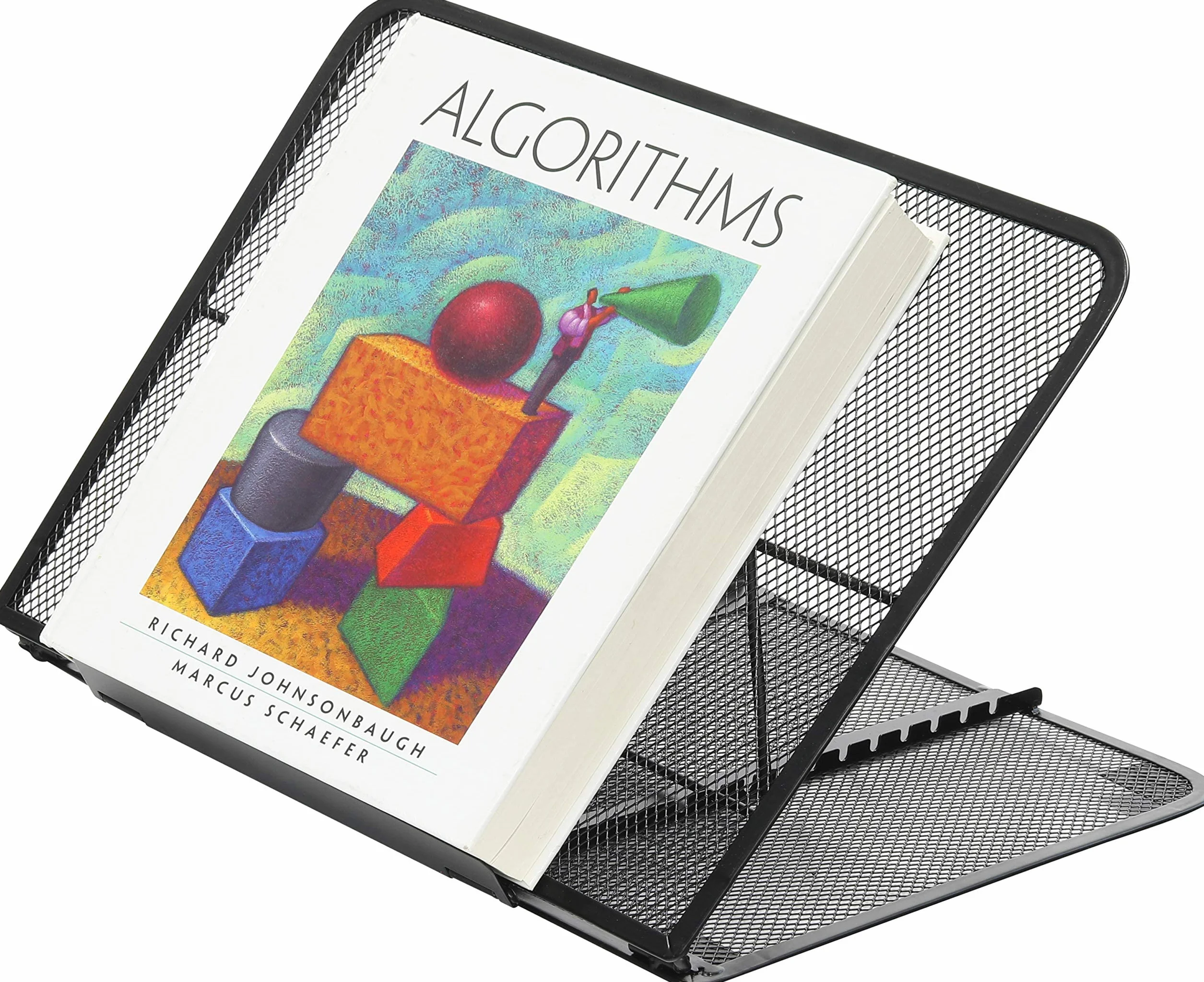 Simple Houseware Siatkowy wentylowany regulowany stojak na laptopa, czarny