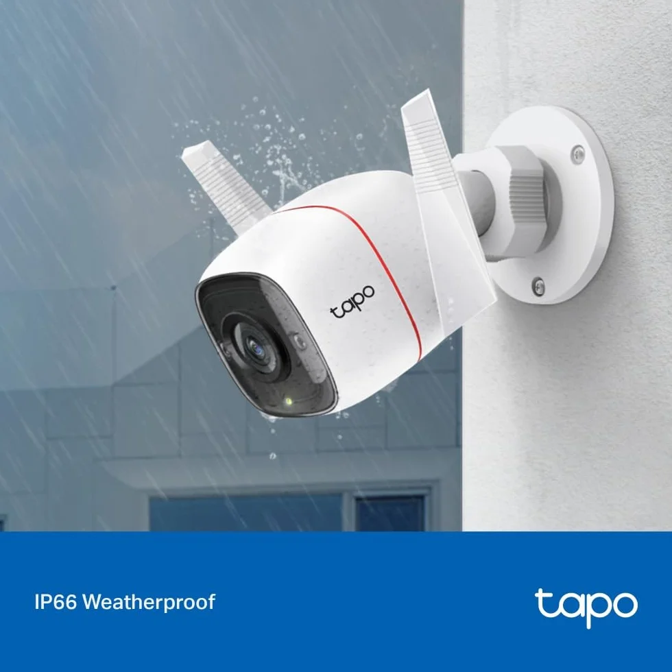 TP-Link Tapo C310P2 | Zestaw 2 kamer zewnętrznych Wi-Fi 3MP | Tryb nocny | Detekcja ruchu | Obsługa PoE i microSD | Kompatybilne z Alexa i Google Home