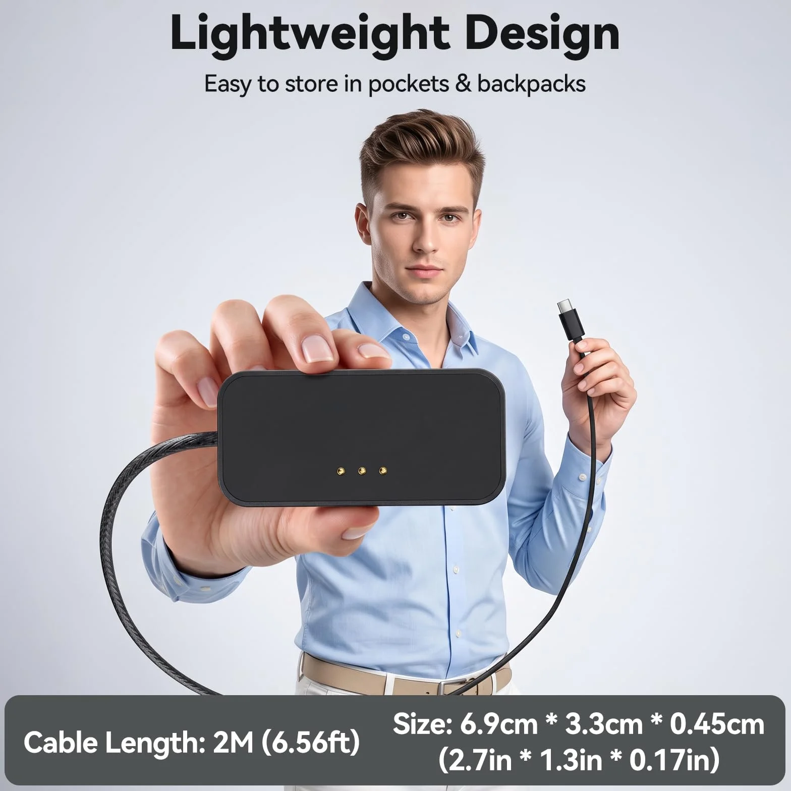 ELUTENG Magnetyczna ładowarka bezprzewodowa, 27 W, szybka ładowarka do iPada | Lekka, magnetyczna podkładka ładująca z kablem USB-C 2 m, kompatybilna z iPad Pro 12,9" (3-6 generacji) iPad Air 13" M2/M3/M4